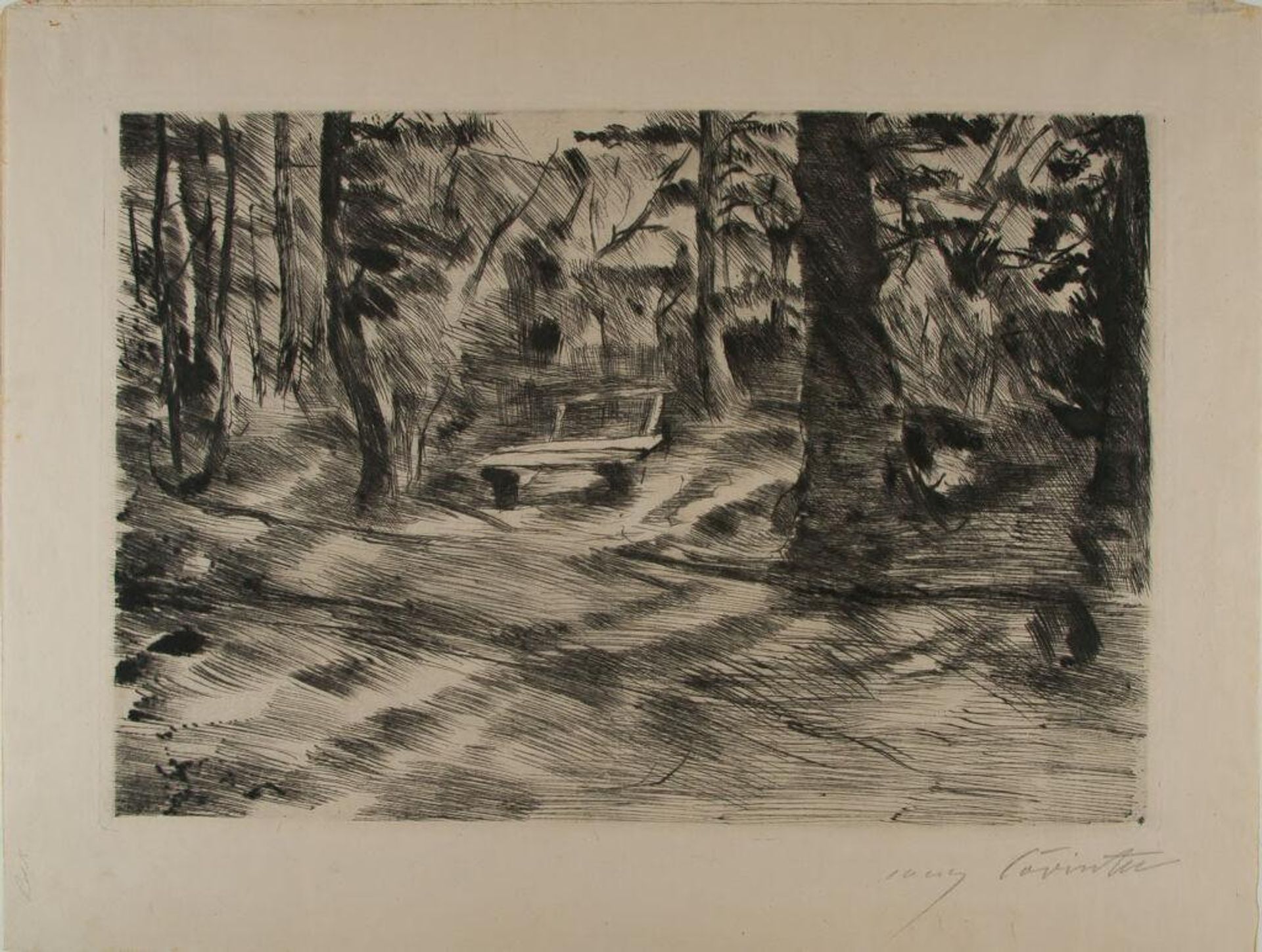 Bench in the Woods II by Lovis Corinth