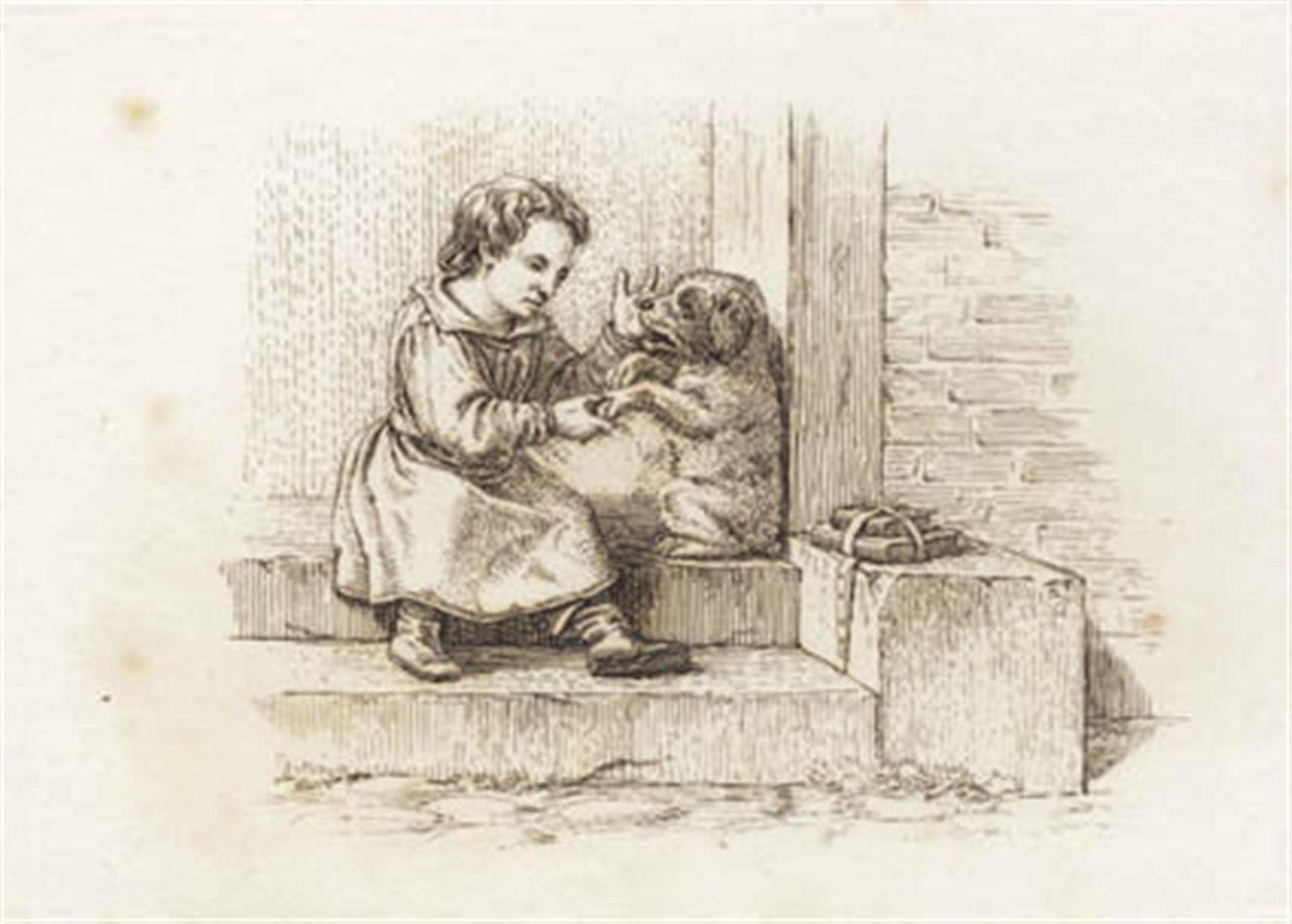 Illustration til "Halvhundrede Fabler for Børn" af Hey by Martinus Rørbye