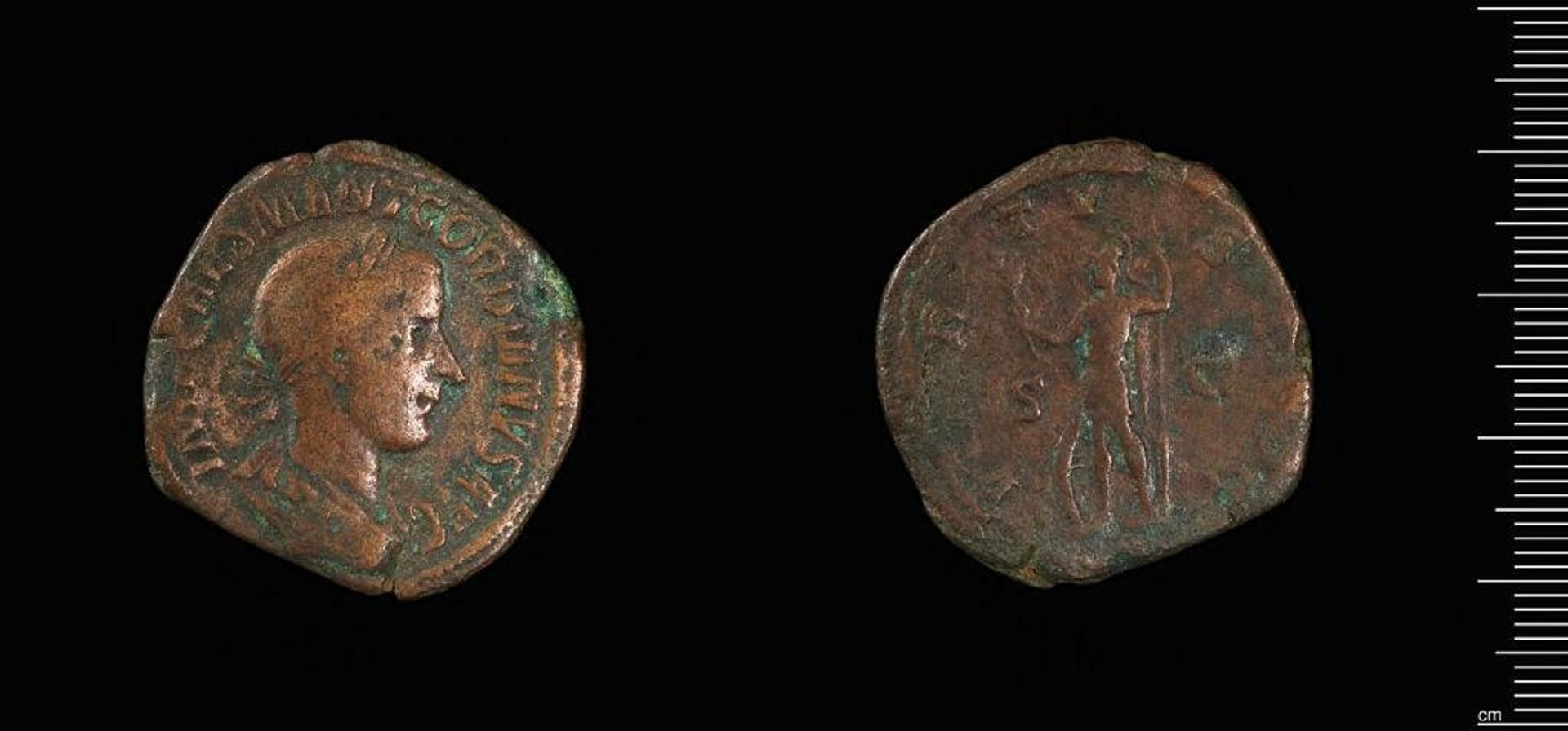 Sestertius of Gordian III by Gordian III