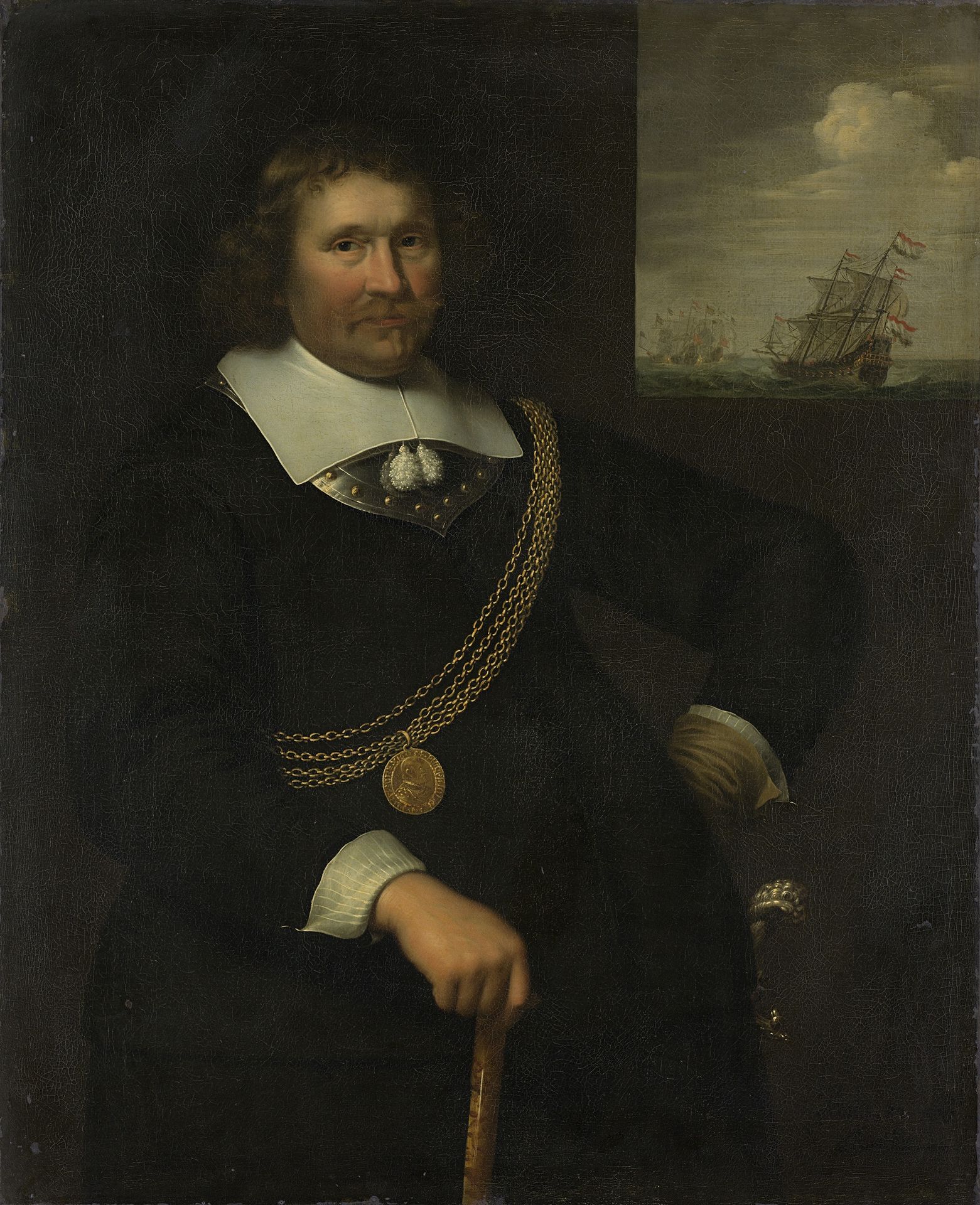 Portrait of Jan Cornelisz Meppel, Lieutenant-Admiral of Holland and West-Friesland by Jan Albertsz. Rotius