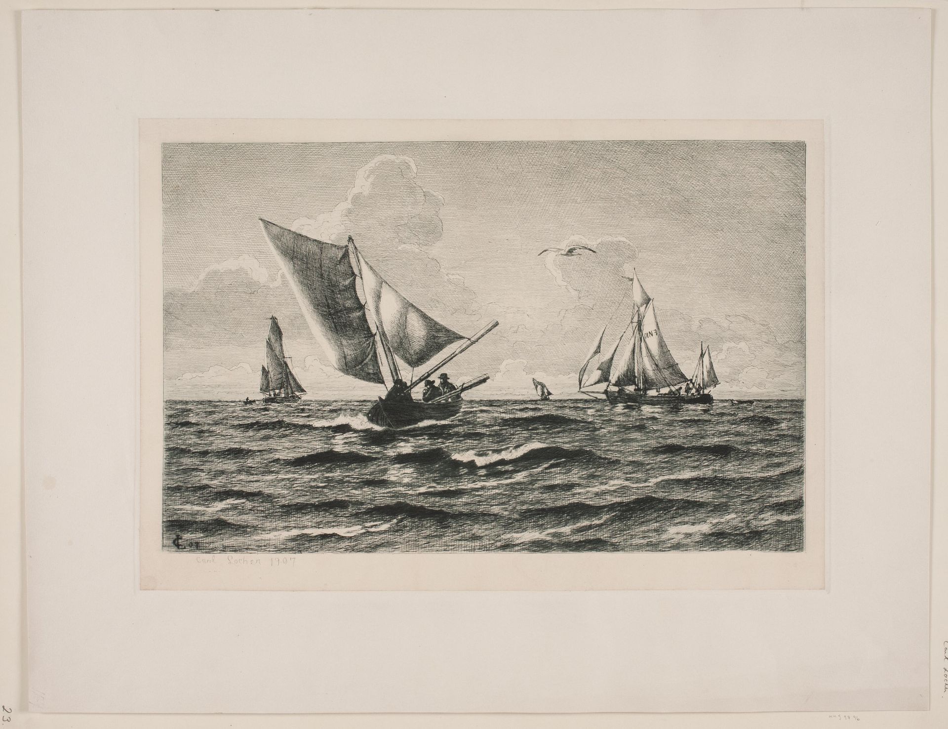 Fiskerbåde by Carl Locher