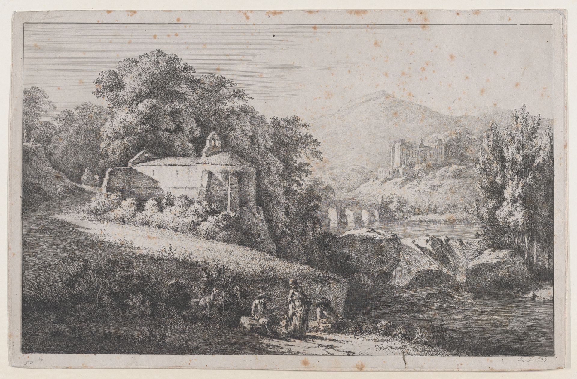 Old Chapel at Châtillon-d'Azergues by Jean Jacques de Boissieu