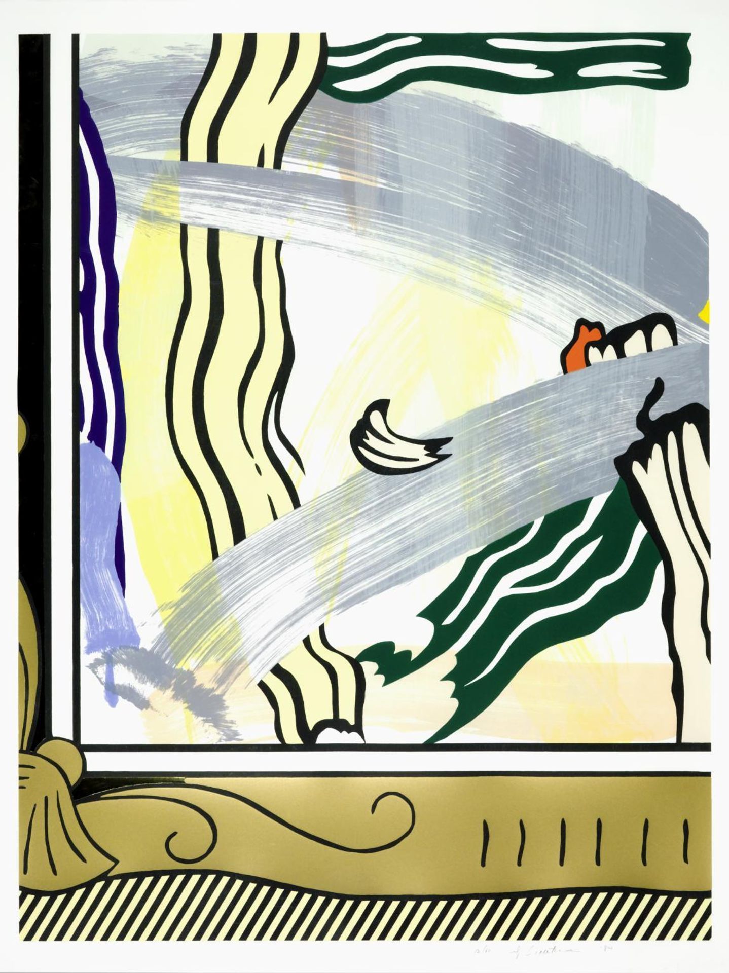 Painting in Gold Frame from ‘Paintings’ by Roy Lichtenstein