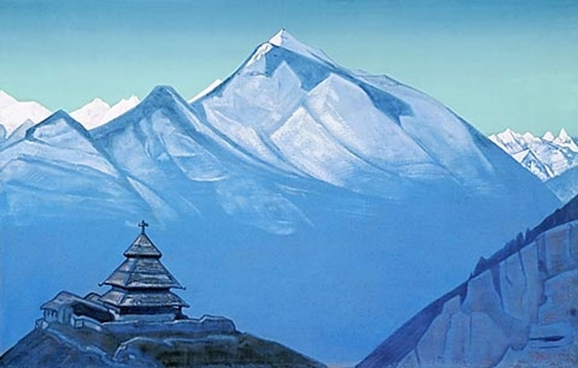 Temple in Naggar by Nicholas Roerich