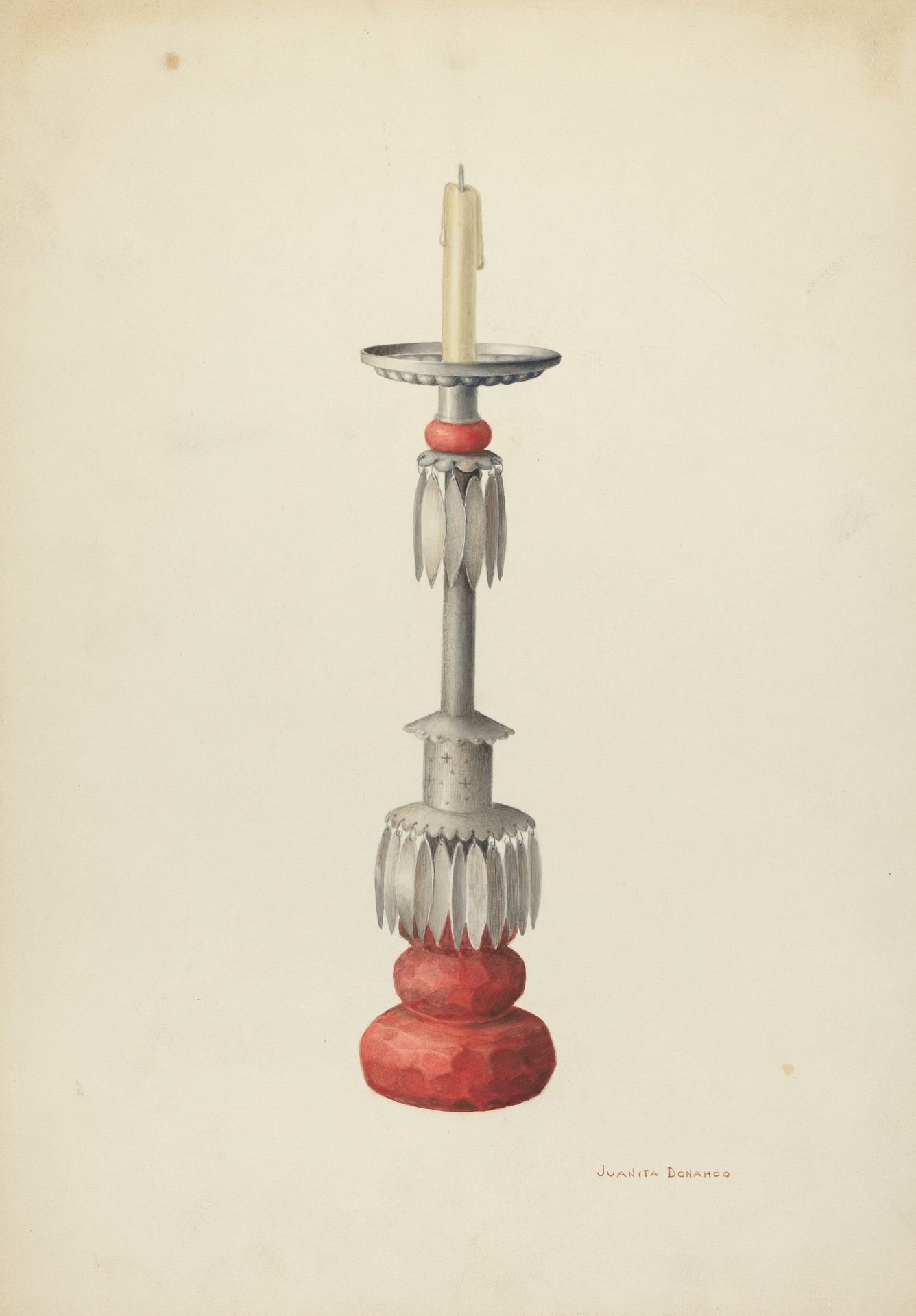 Candlestick (One of a Pair) by Juanita Donahoo