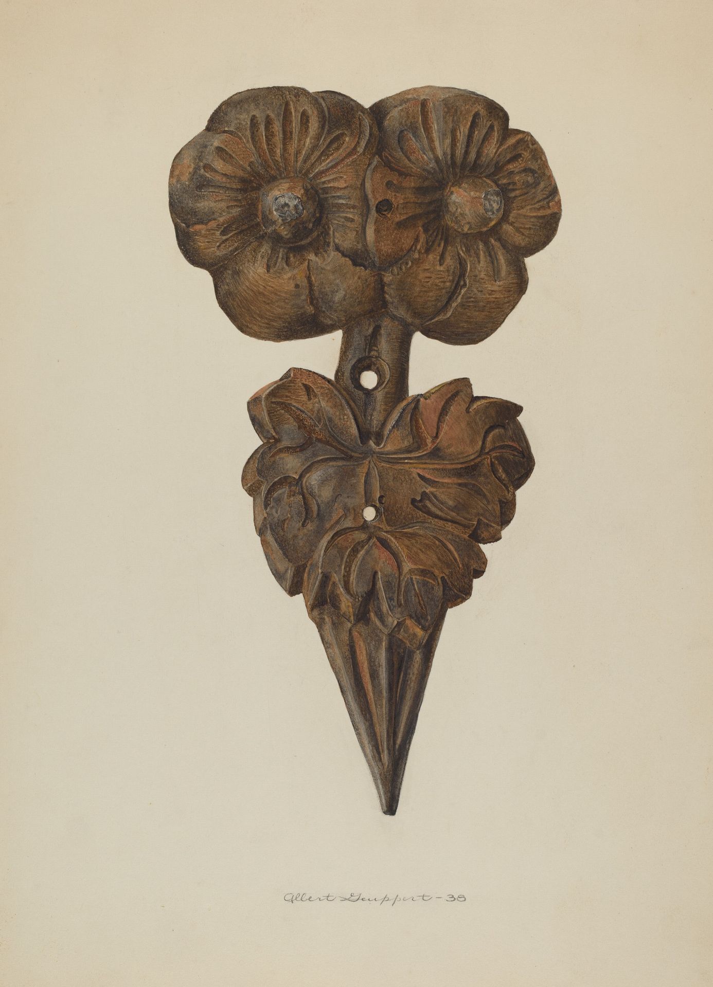 Leaf Finial by Albert Geuppert