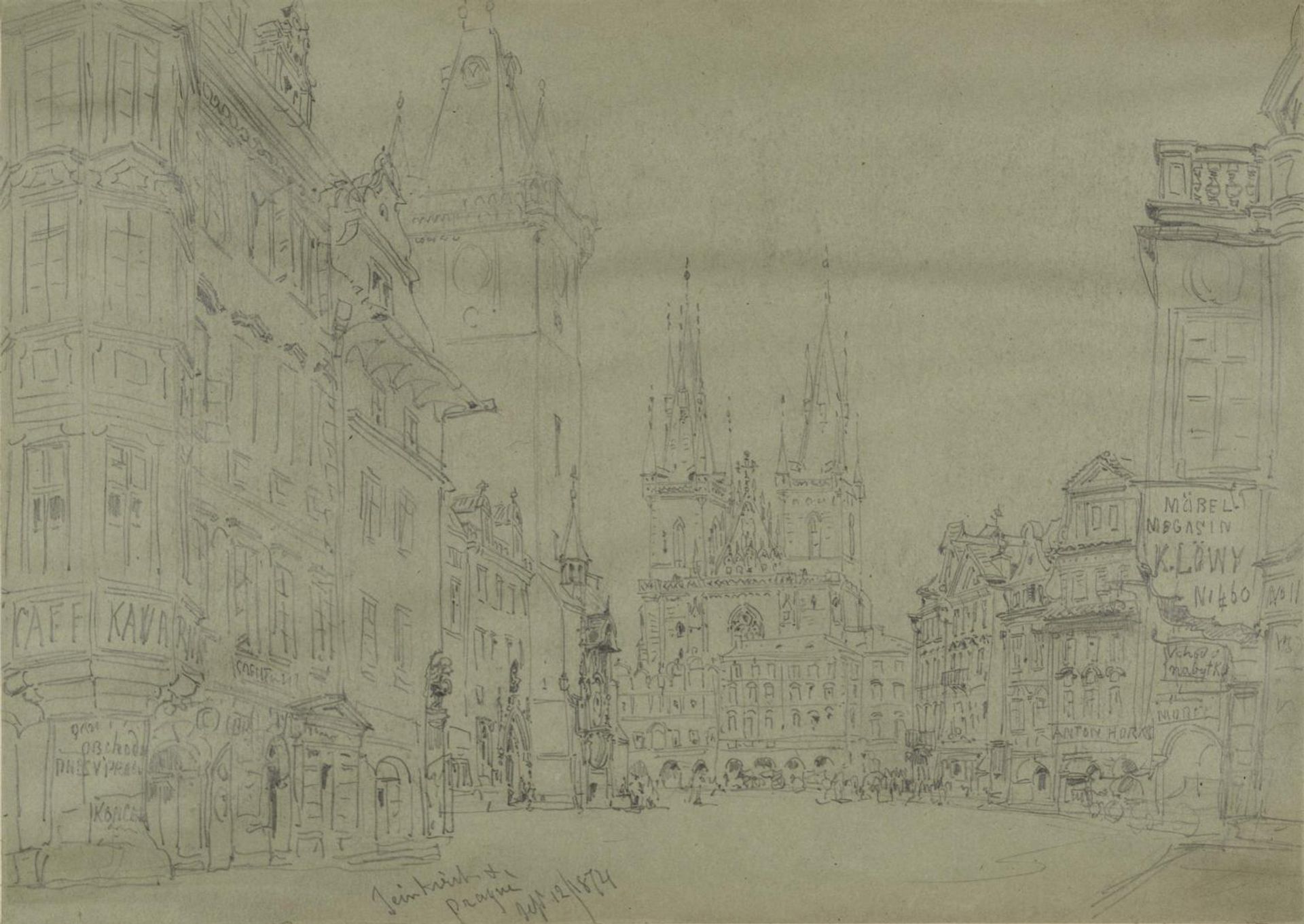 Frauenkirche, Prague by William Callow
