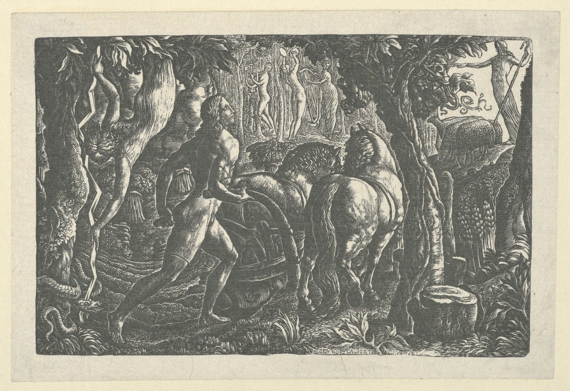 The Ploughman by Edward Calvert