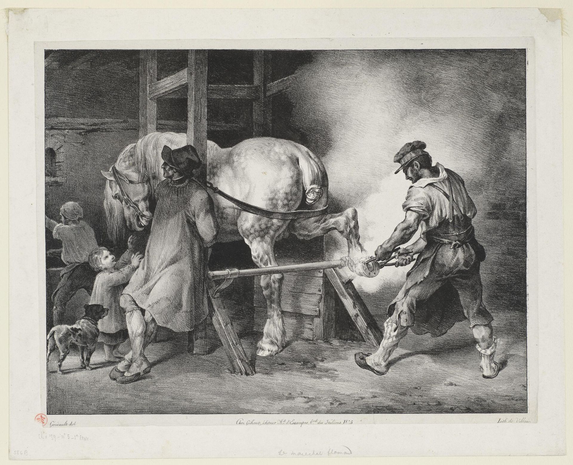 The Flemish Blacksmith by Théodore Géricault