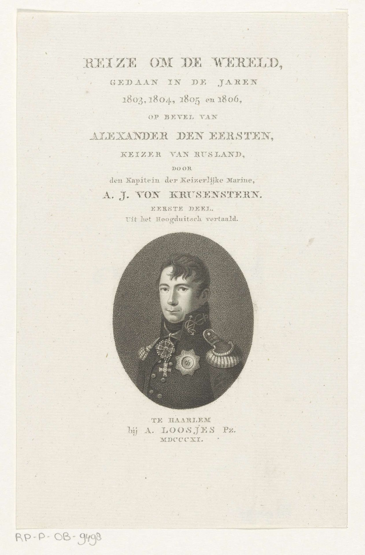Portret van Alexander I by Anonymous