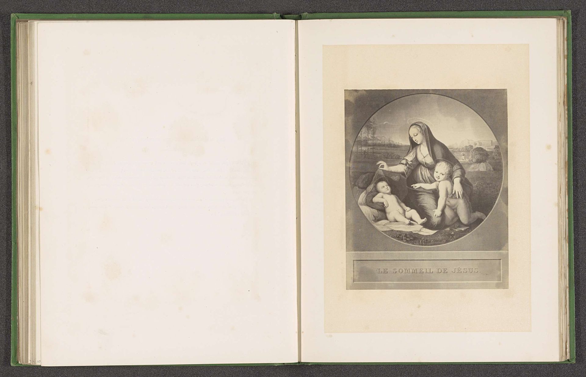 Fotoreproductie van een prent door vermoedelijk Achille Louis Martinet van de Madonna del Silenzio door Rafaël by Joseph Cundall