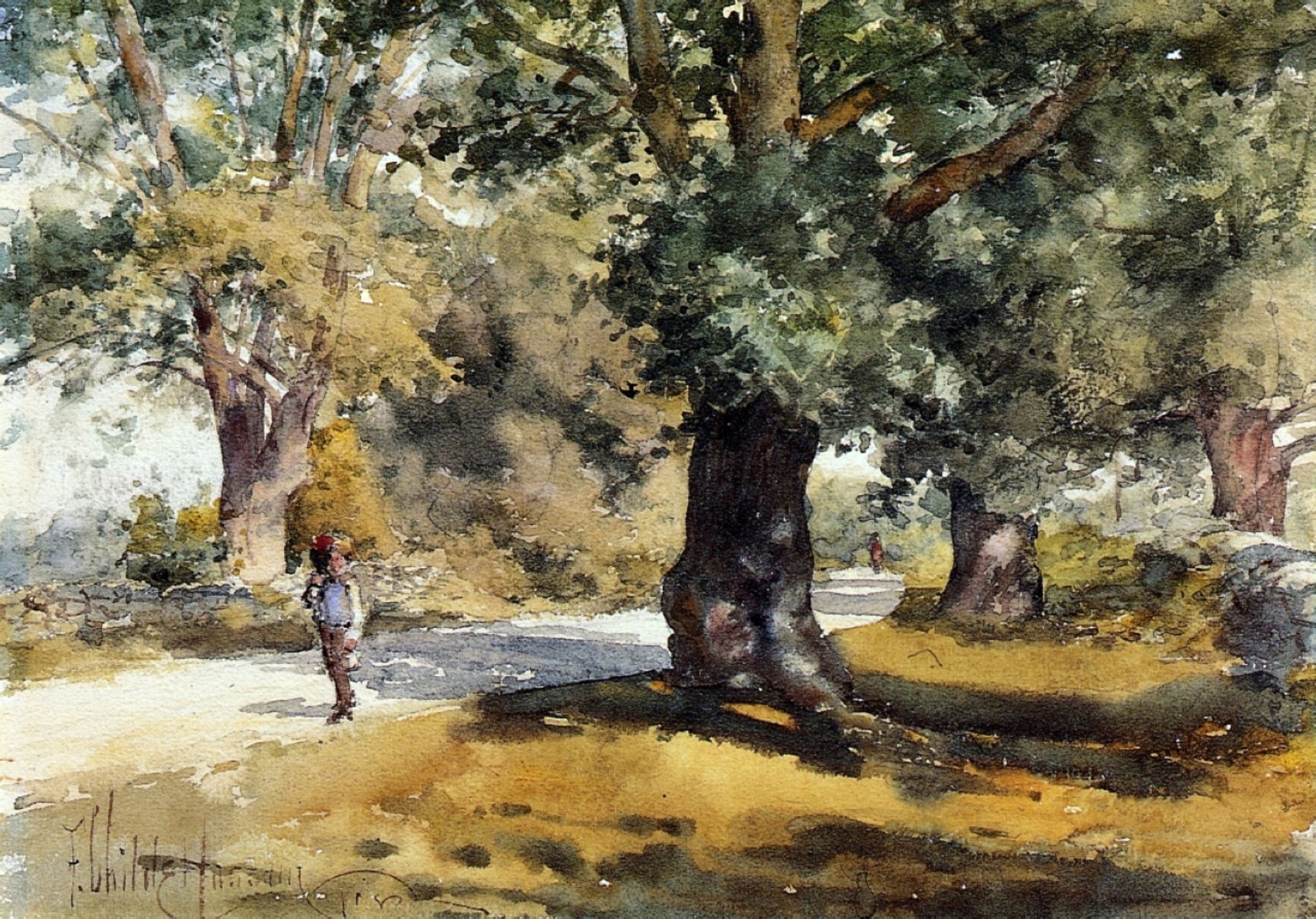 Wayside Inn, Sudbury, Mass by Childe Hassam