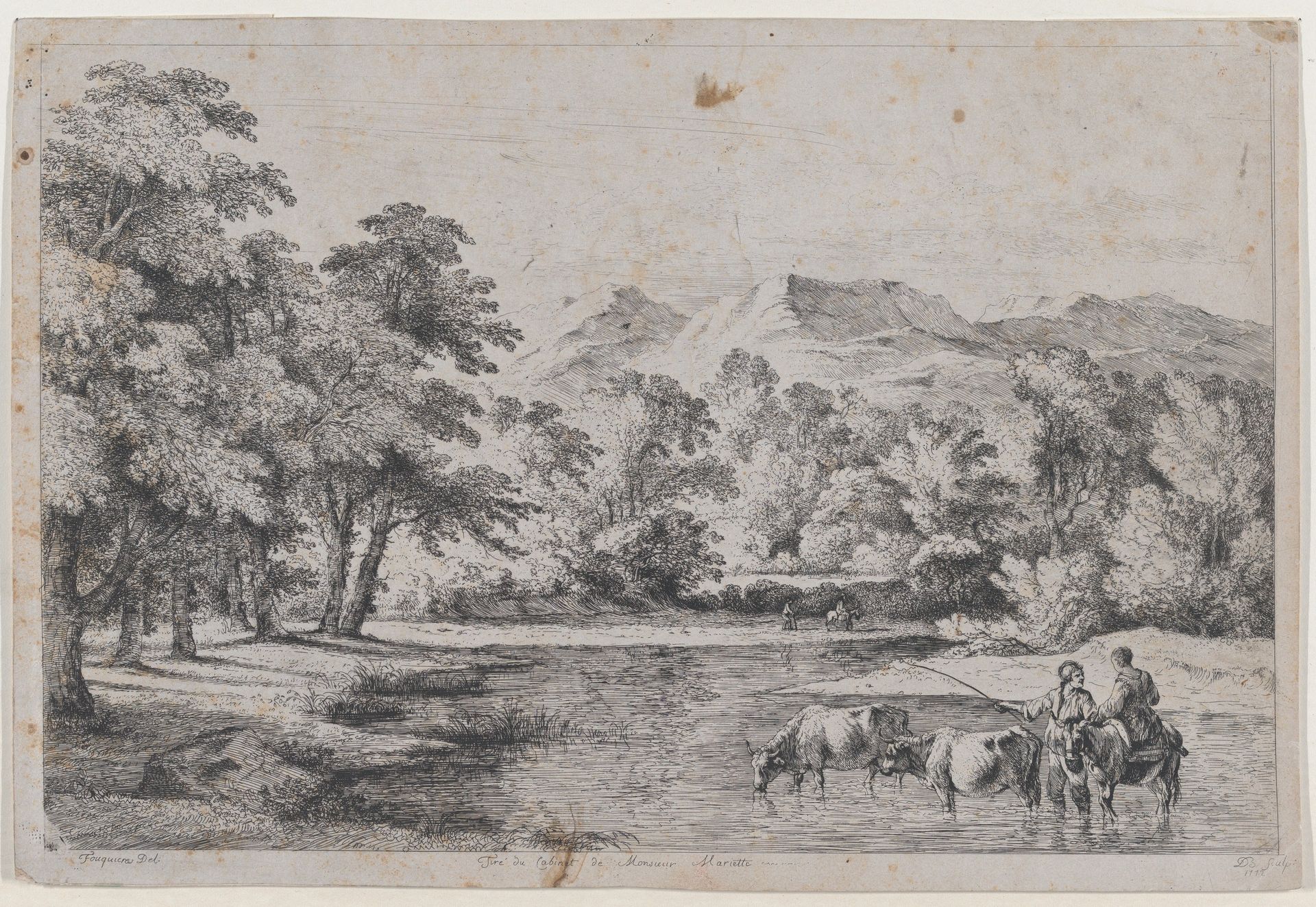Landscape after Fouquières by Jean Jacques de Boissieu