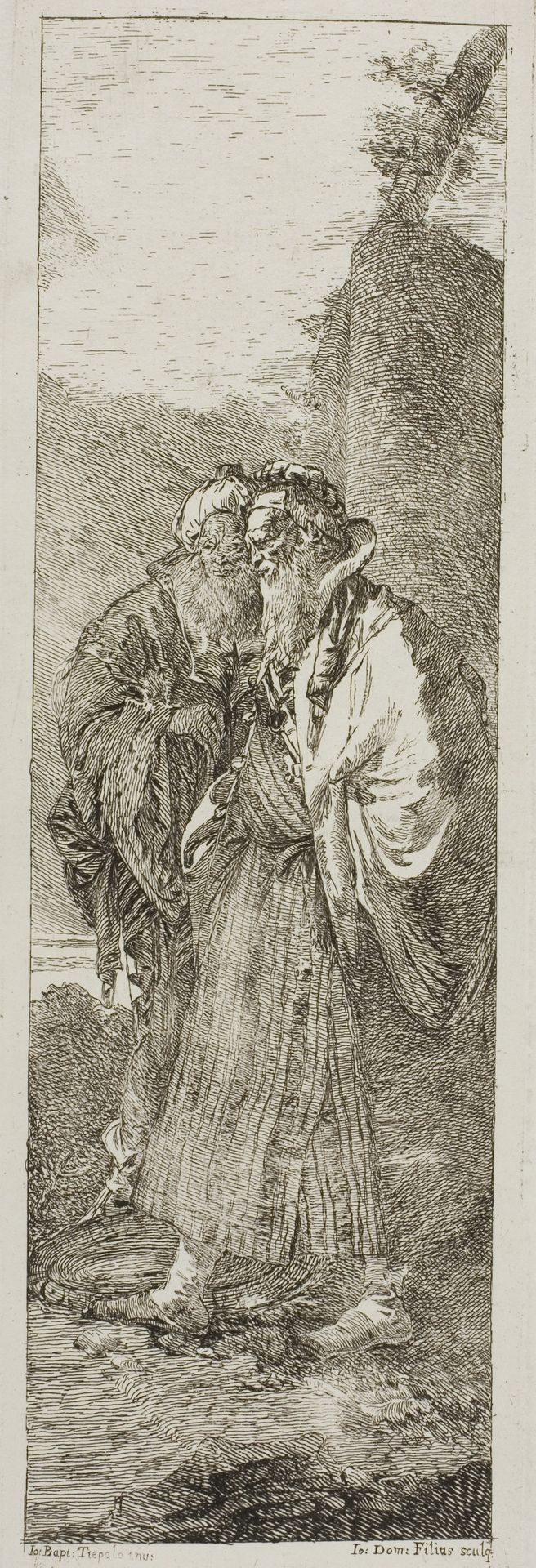 Two Old Men by Giovanni Domenico Tiepolo