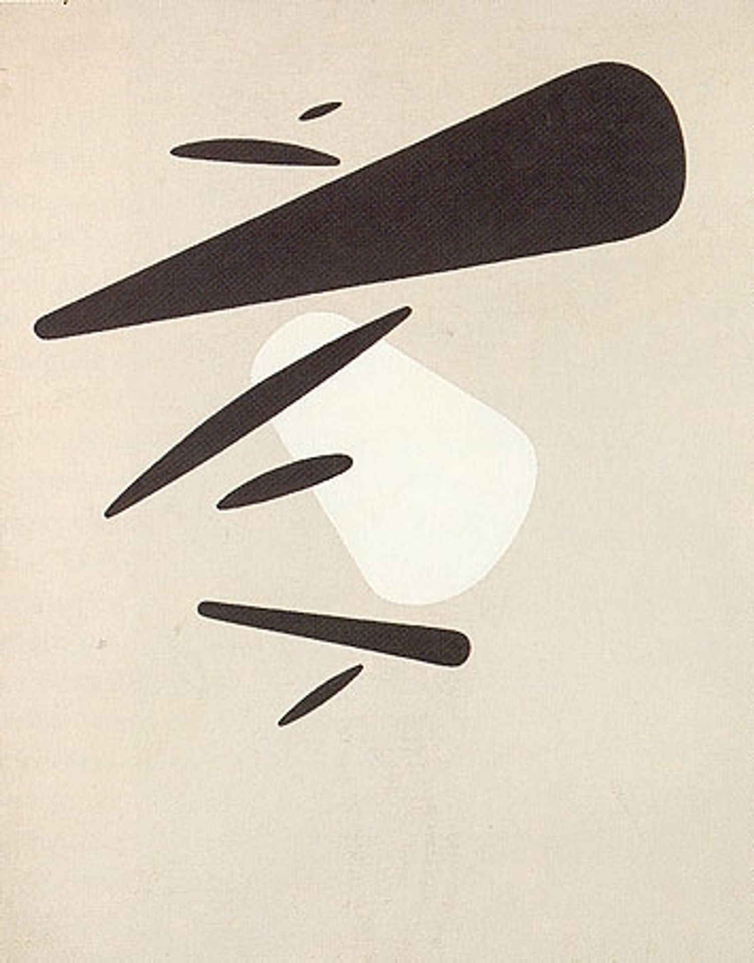 Floating Forms with White by Willi Baumeister
