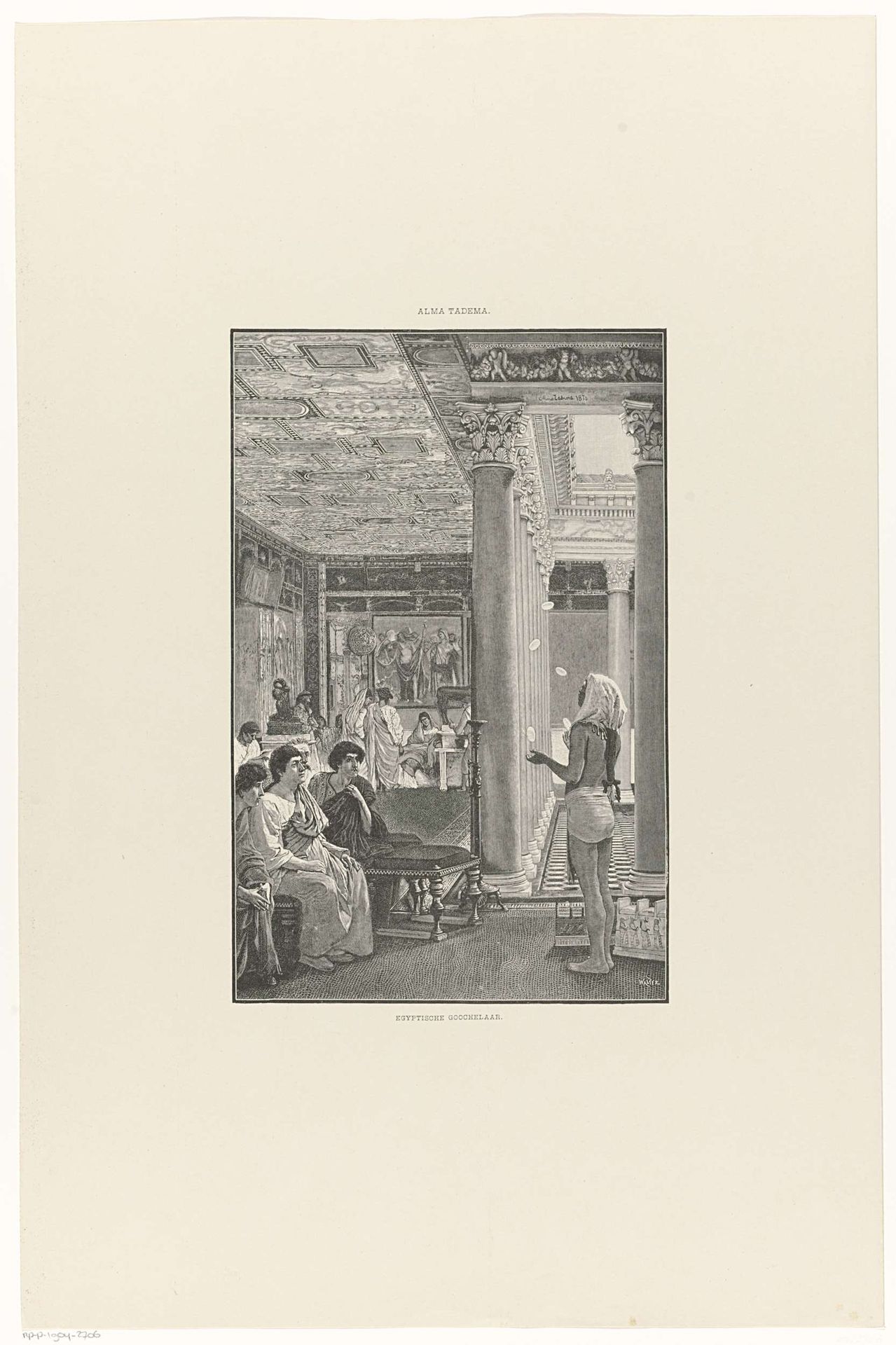Egyptische goochelaar by Johannes Walter