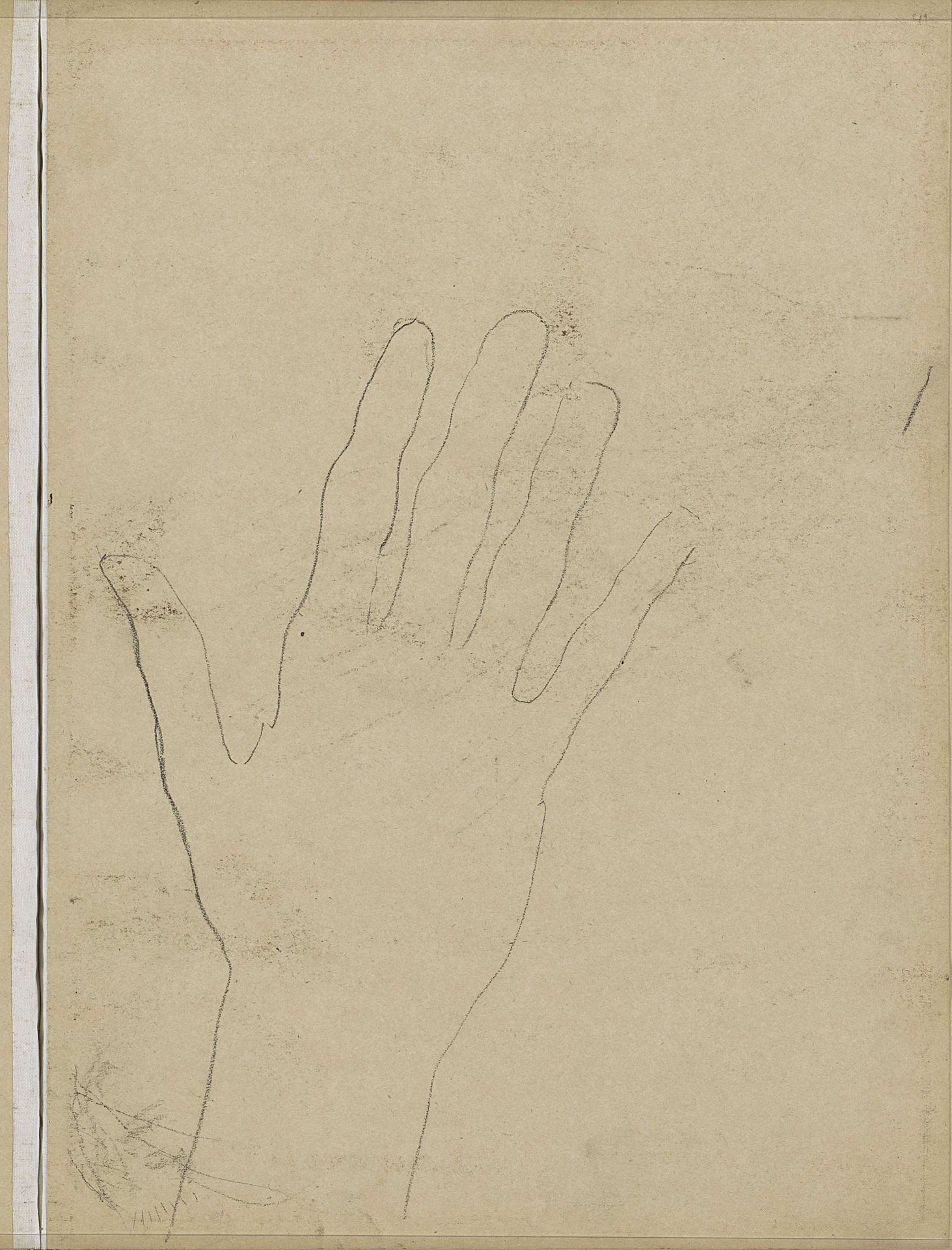 Hand met gespreide vingers by Willem Witsen