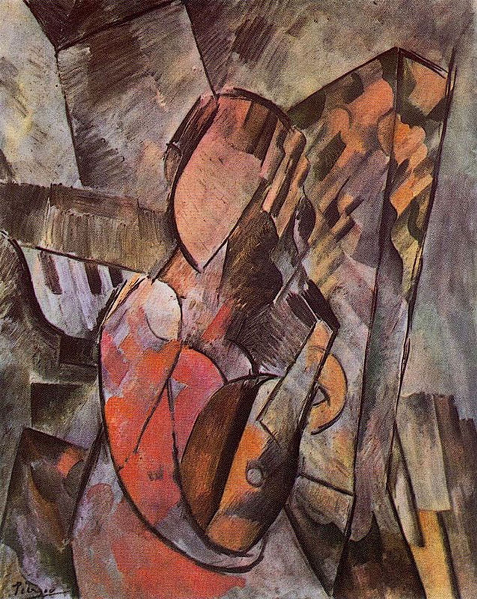 Woman with mandolin by Pablo Picasso