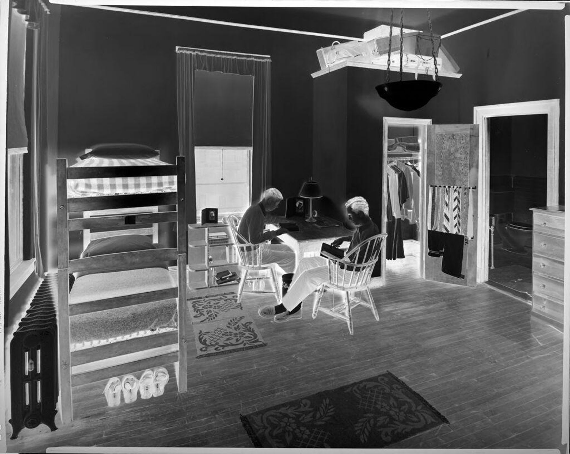 Untitled (dormitory room, students, Columbia Prep) by Harris & Ewing
