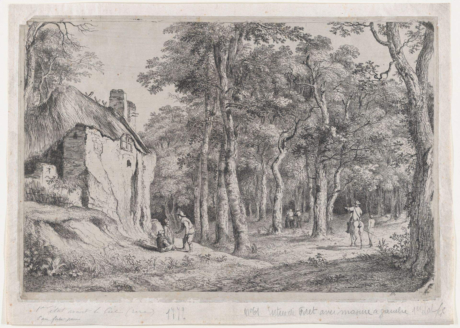 Cottage at the Entrance to a Forest by Jean Jacques de Boissieu
