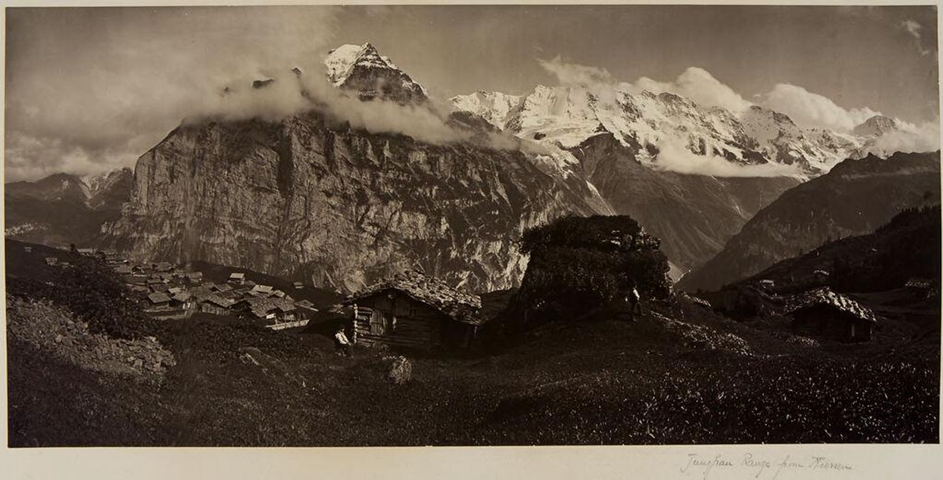 Jungfrau Range from MÃ¼rren by Adolphe Braun