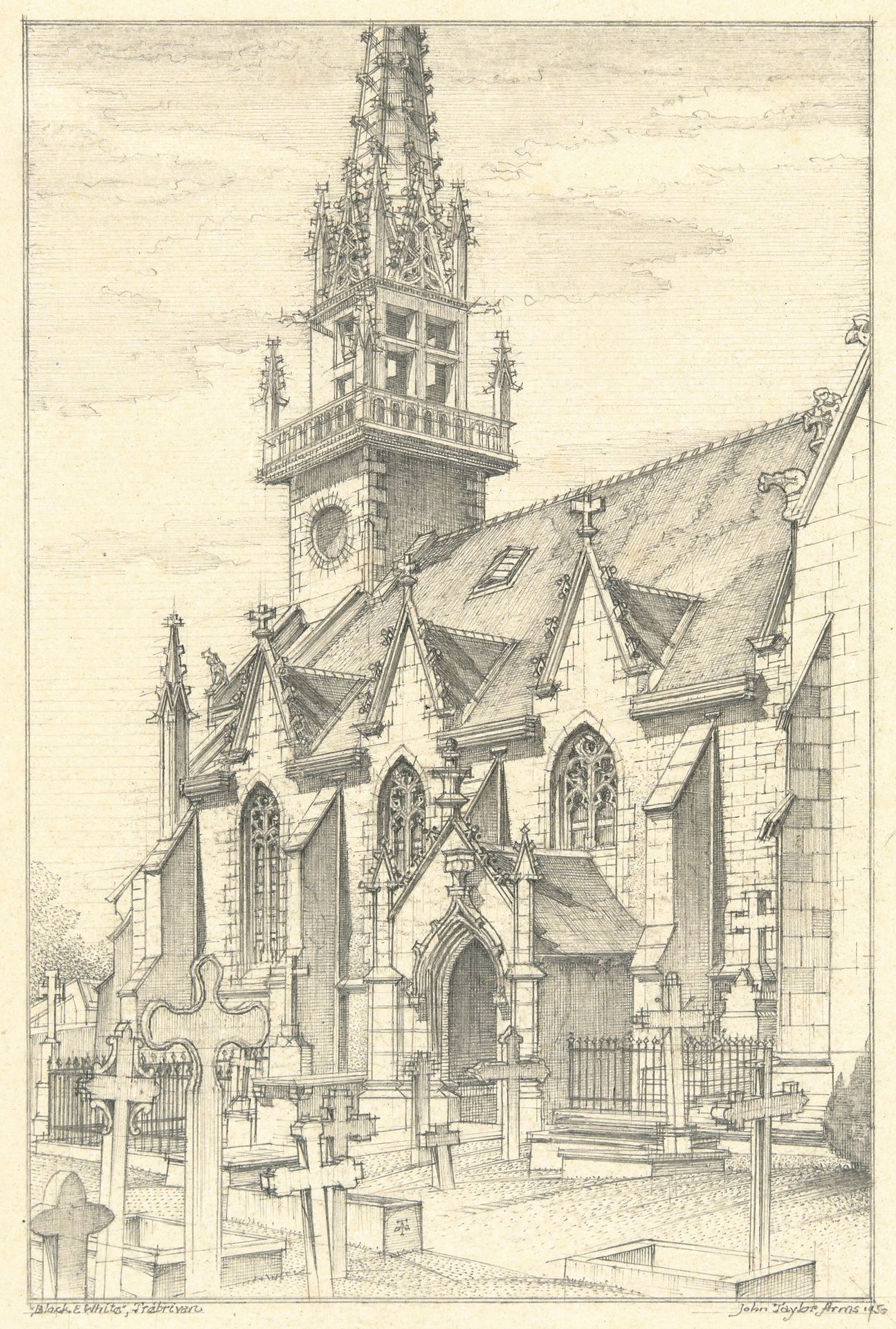 The Clock Tower, Trébrivan by John Taylor Arms