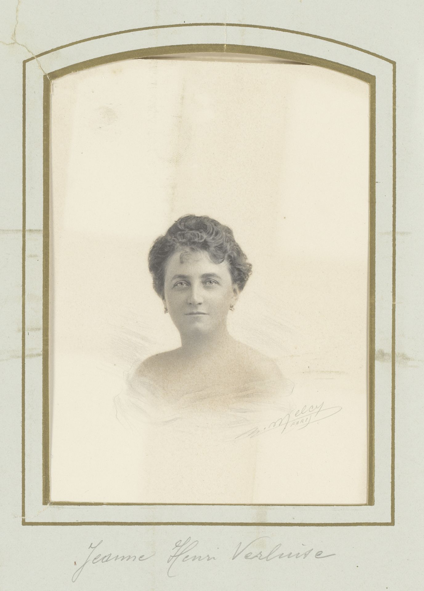 Portret van Jeanne Henri Verluise by M. Melcy