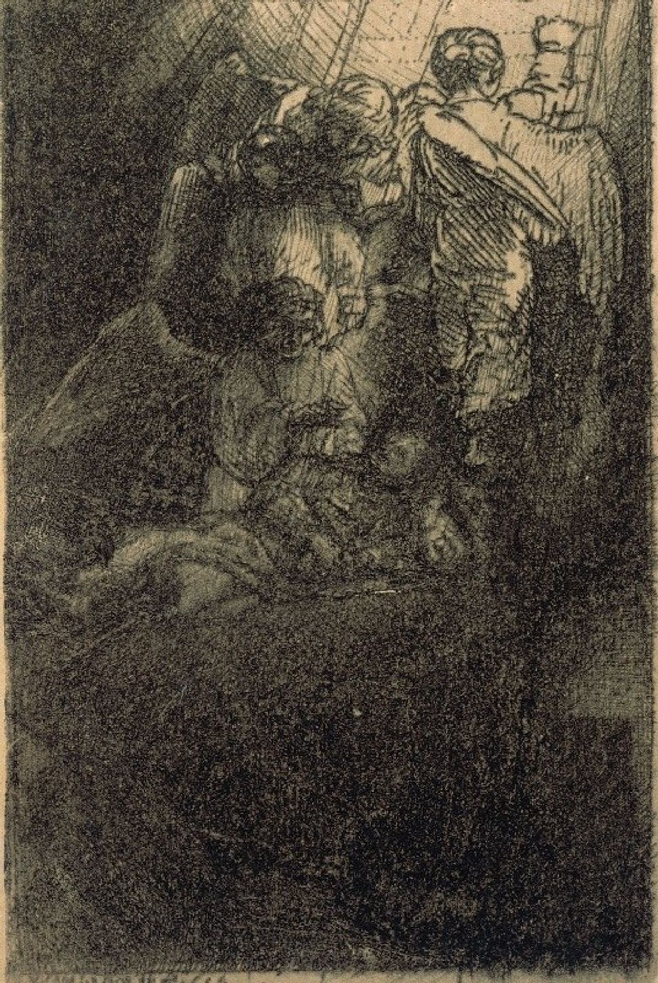 Jacob’s Ladder, illustration for ‘La Piedra Gloriosa’ by Rembrandt van Rijn