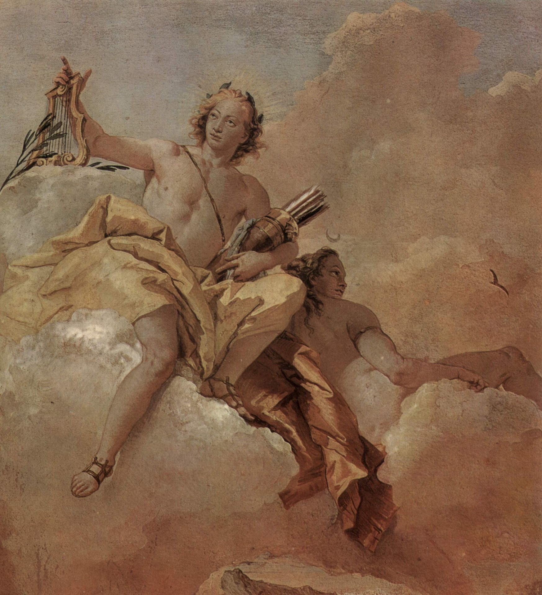 Apollo and Diana by Giovanni Domenico Tiepolo