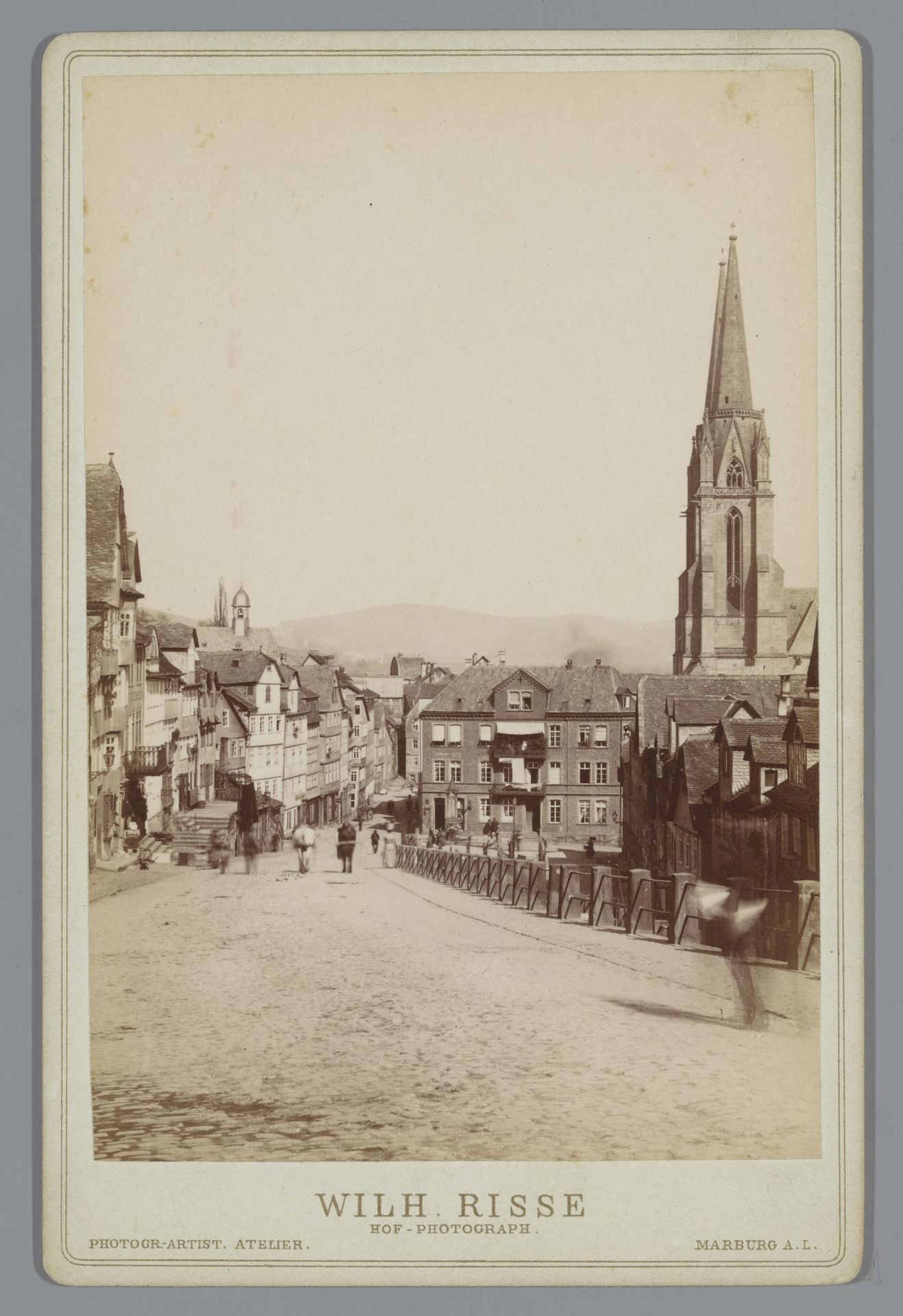 Straatbeeld van Marburg by Wilhelm Risse