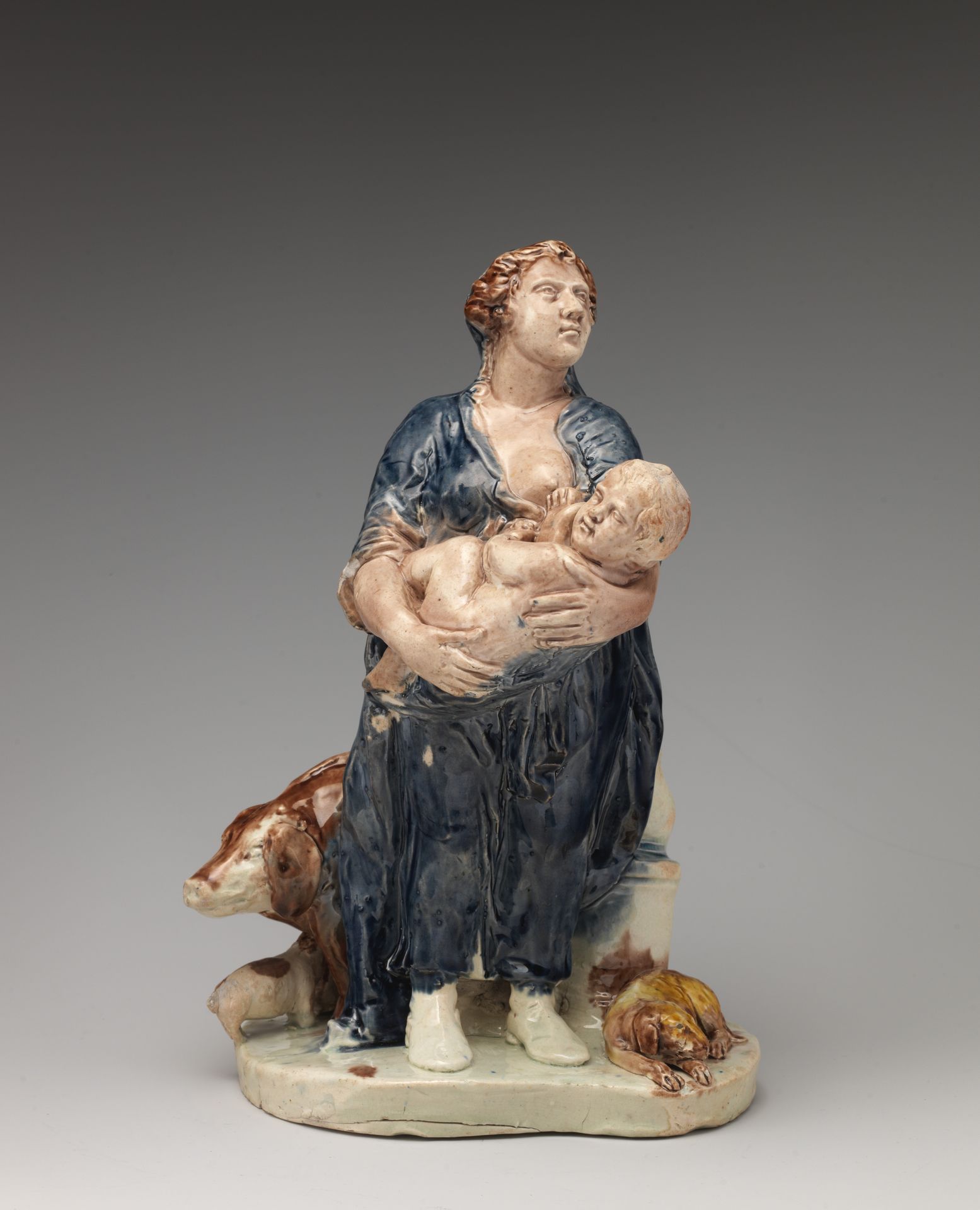 The Farmer's Wife (part of a "Tithe Pig" group) by Ralph Wood the Younger