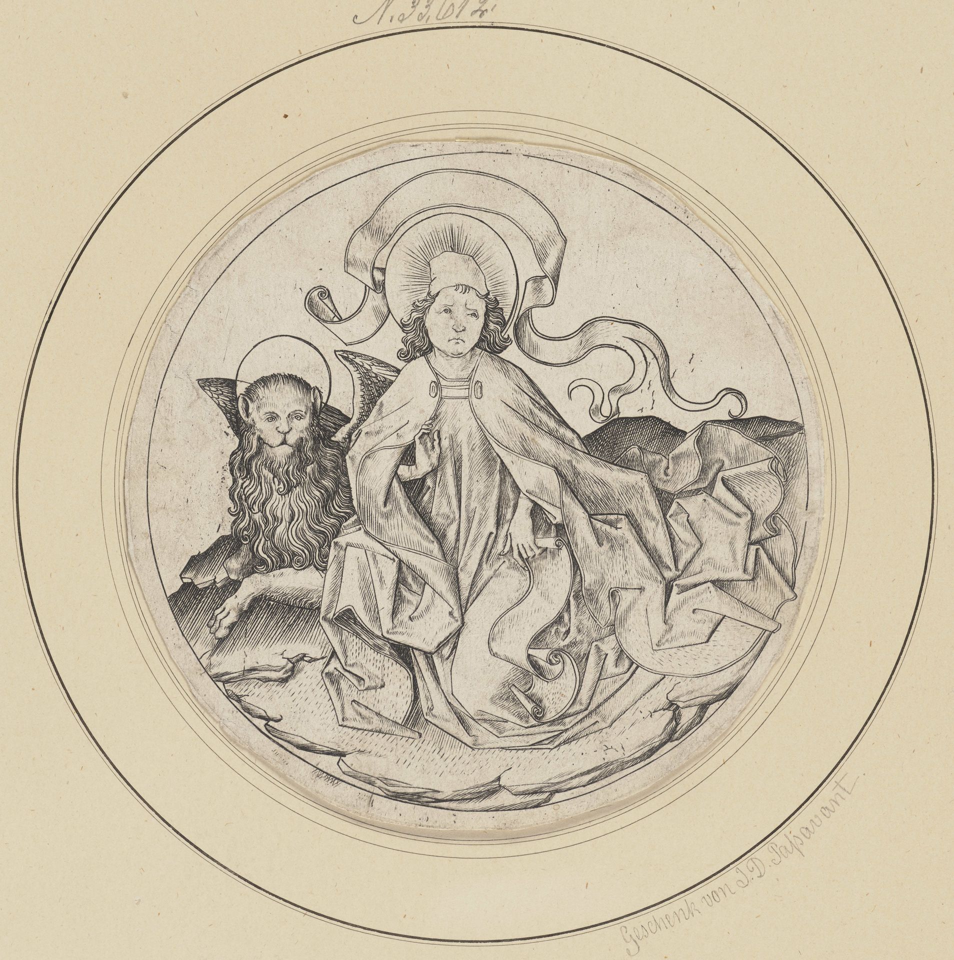 Mark the EvangelistFrom the 'Four Evangelists in the Round' series by Anonymous