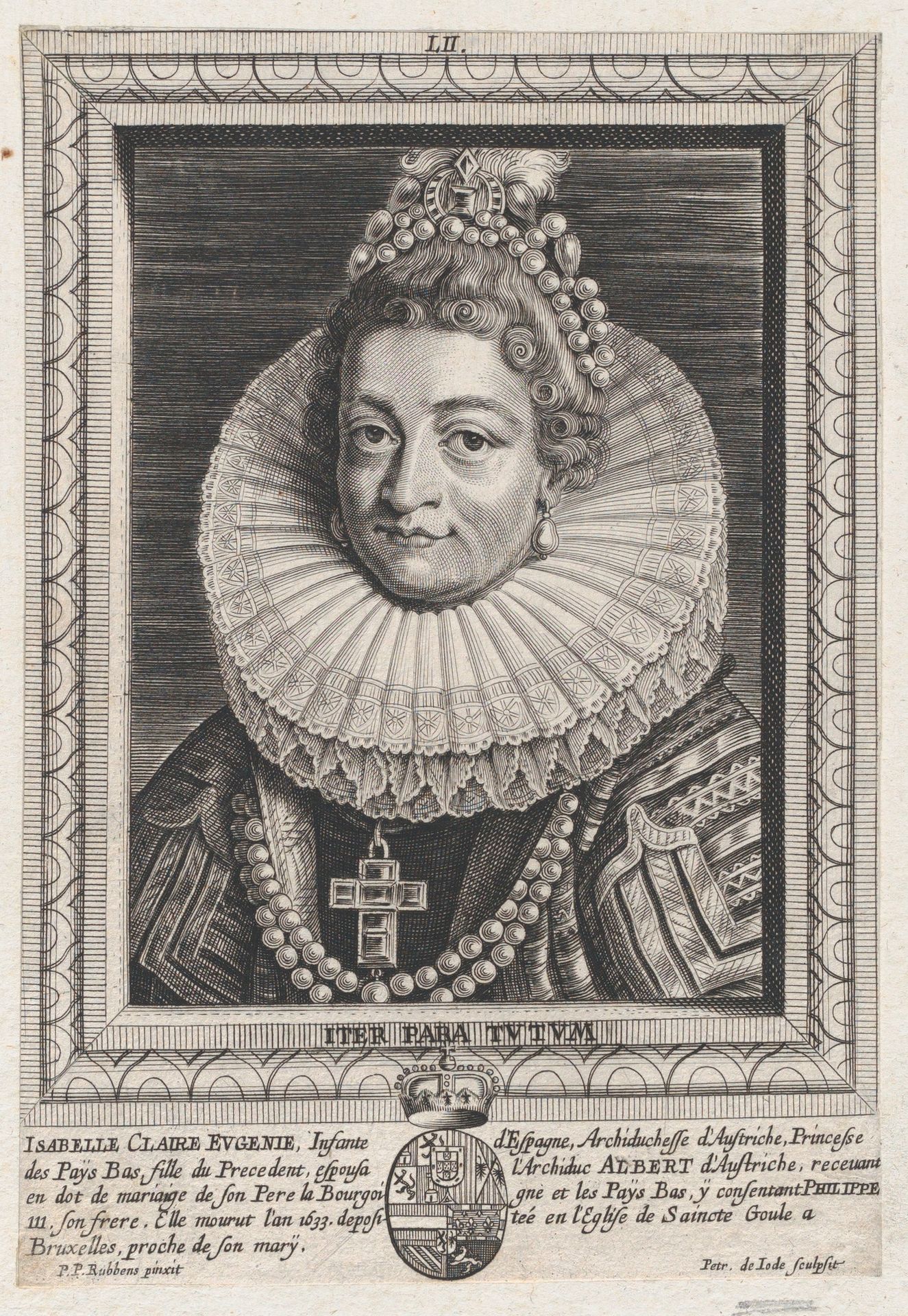 Portrait of Isabella Clara Eugenia, Infanta of Spain by Pieter de Jode II