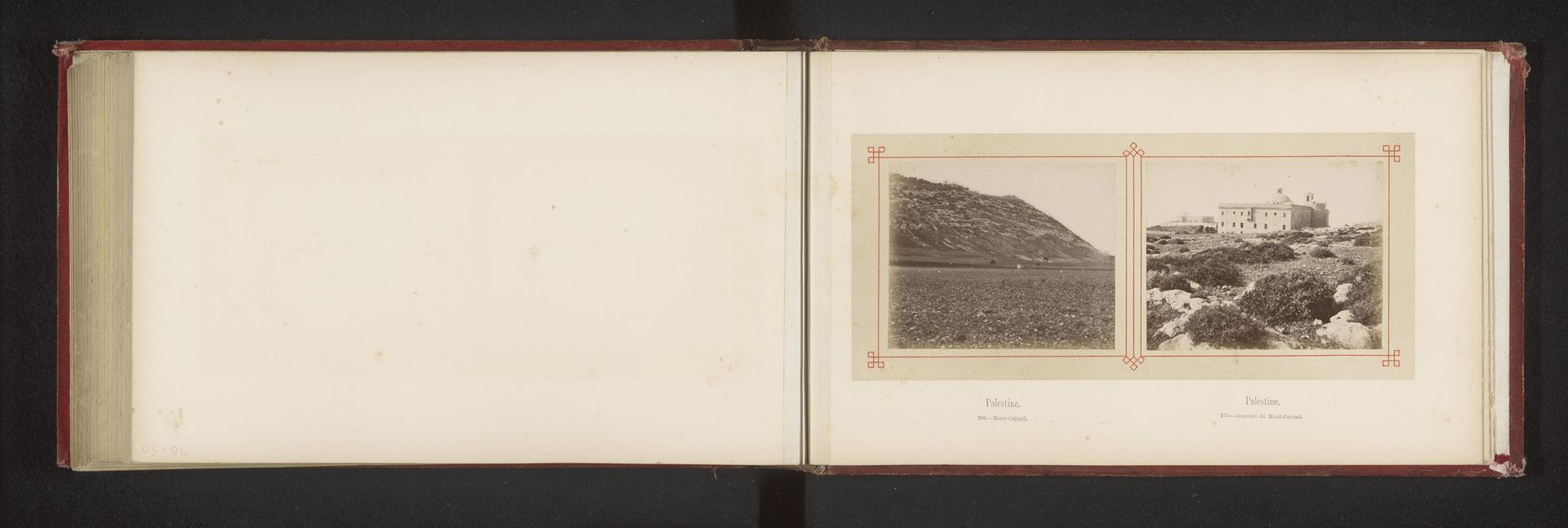 Stella Maris klooster bij het Karmelgebergte by Félix Bonfils