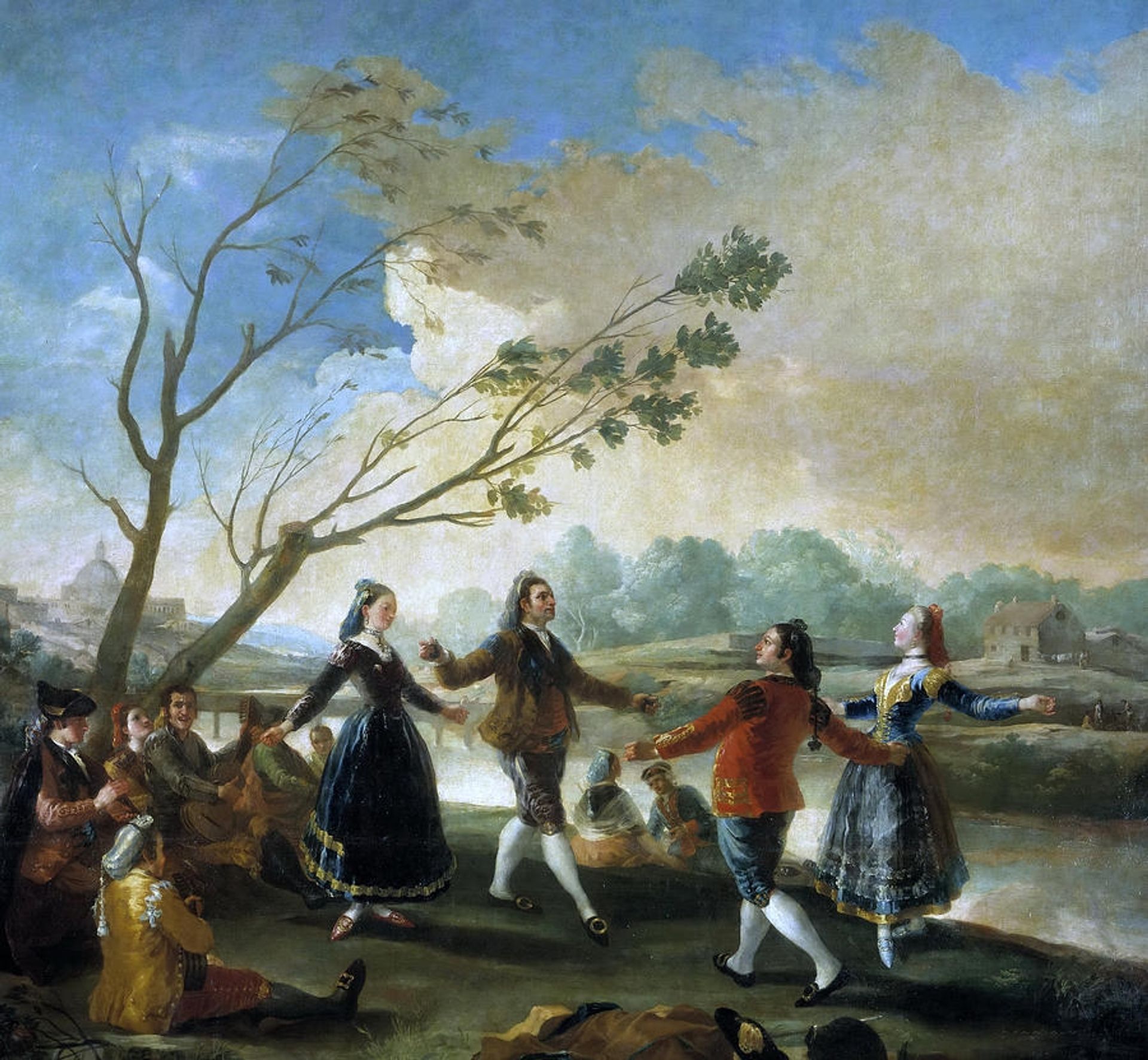 Dance of the Majos at the Banks of Manzanares by Francisco de Goya
