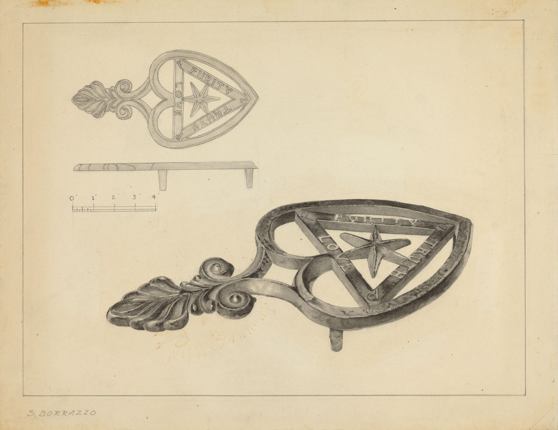 Flat Iron Holder by Salvatore Borrazzo