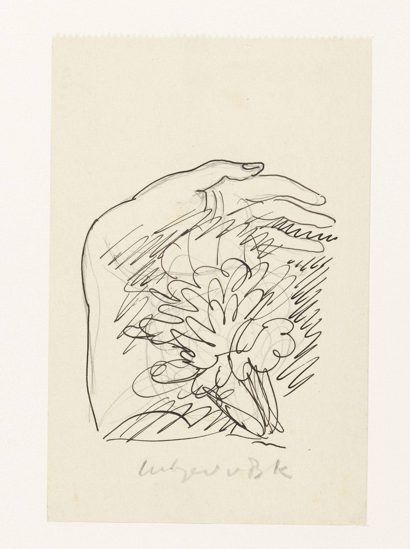 Hand en bloemen by Leo Gestel
