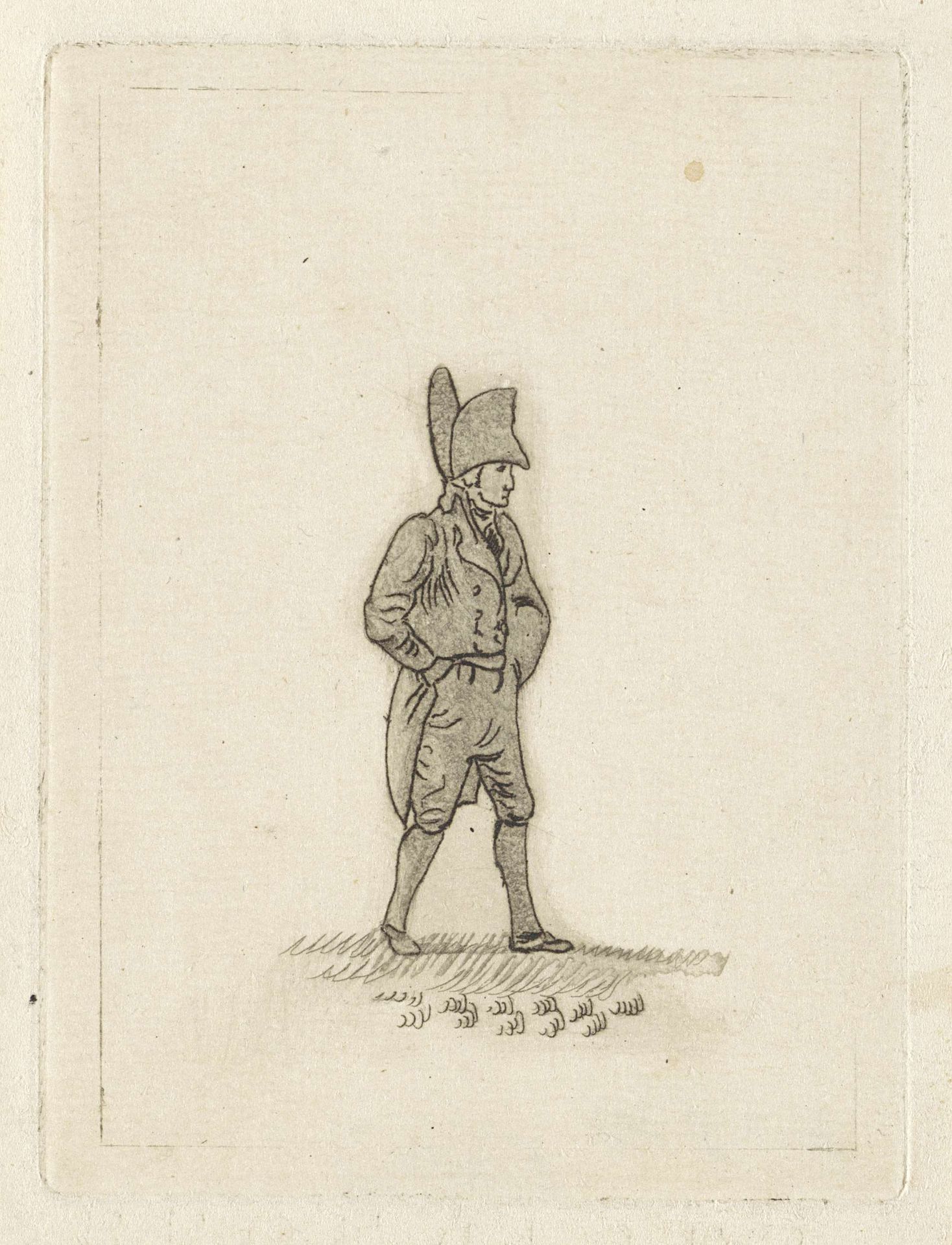 Man met steek op het hoofd by Joannes Pieter Visser Bender