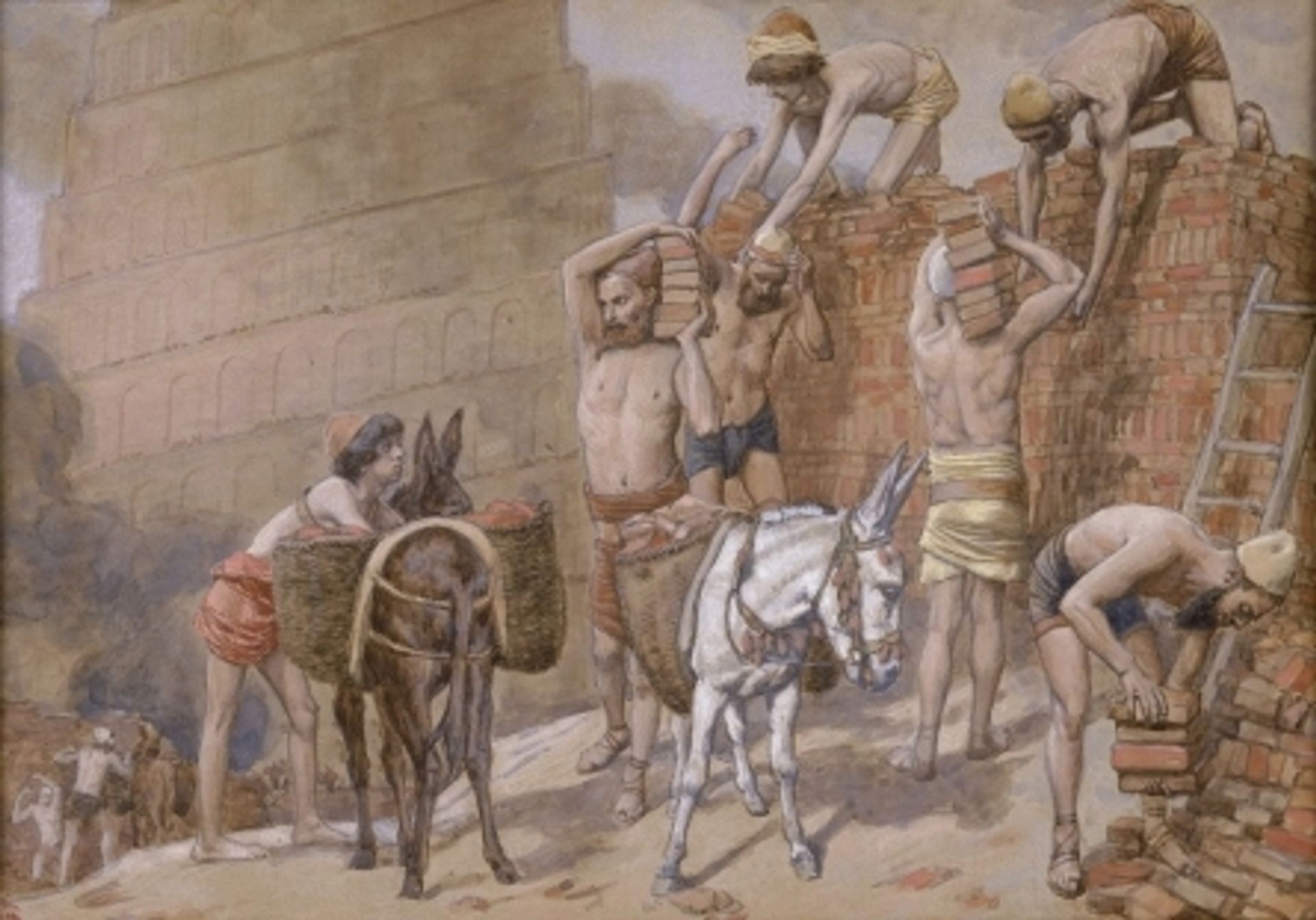 Building the Tower of Babel by James Tissot