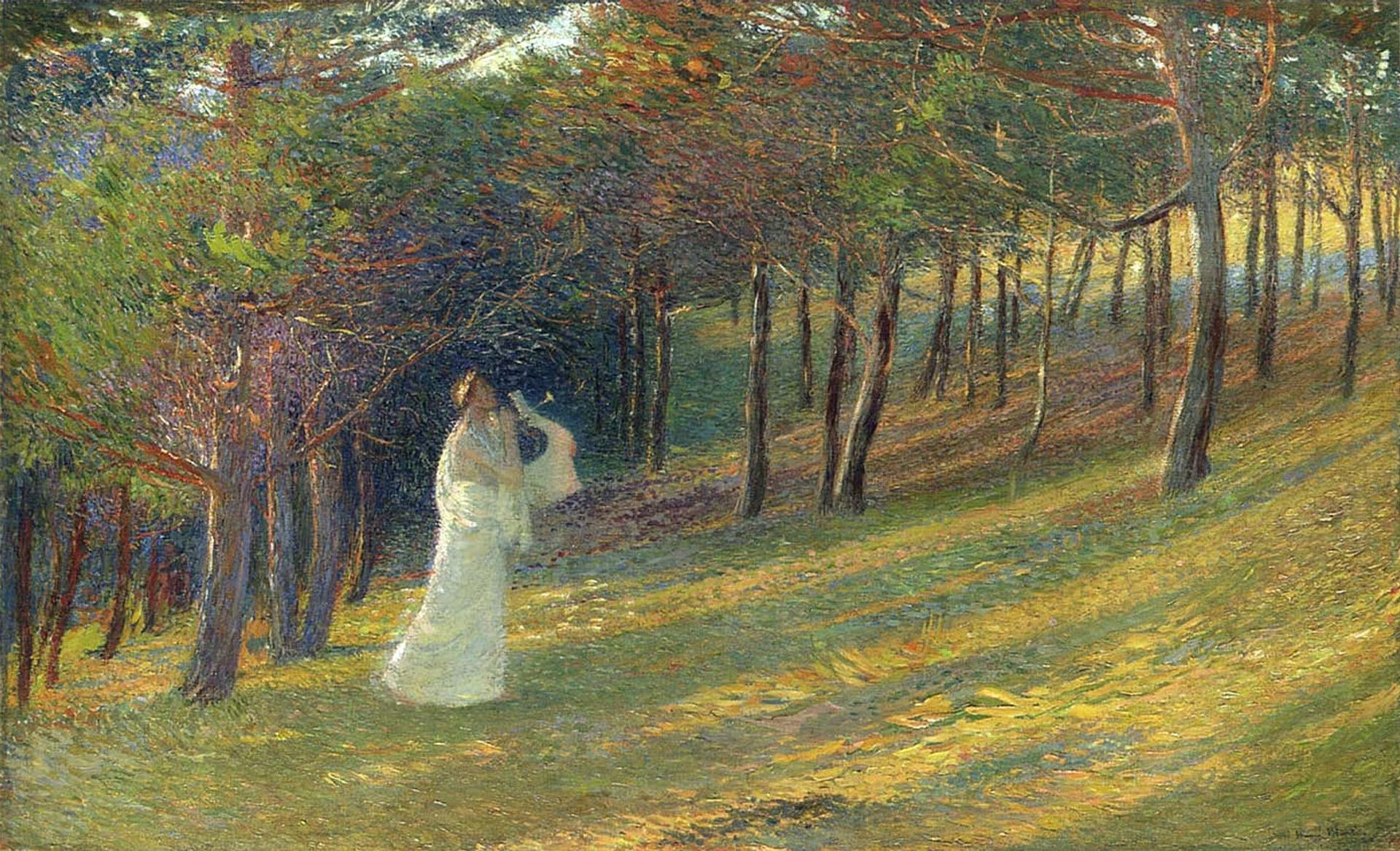 Orpheus in a Wood by Henri Martin