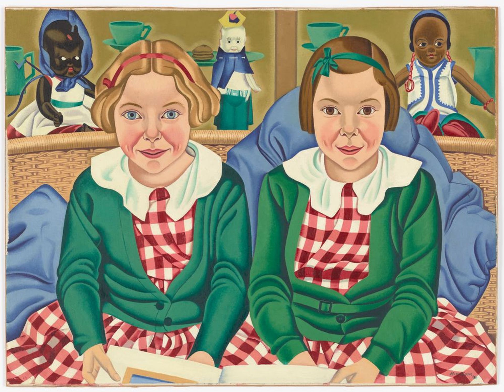 Fay and Jane Birkinshaw by Rita Angus