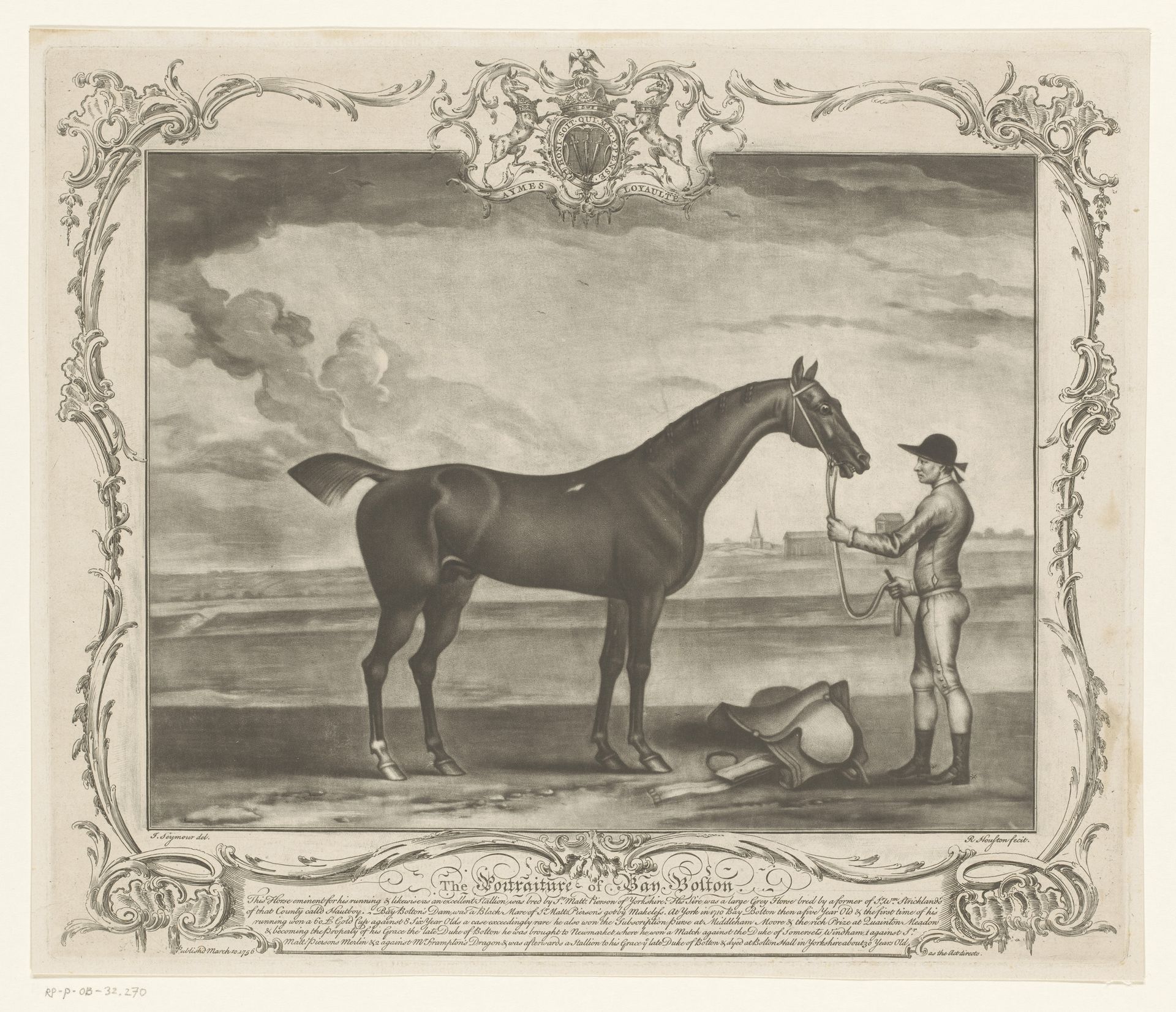 Racepaard met jockey by Richard Houston