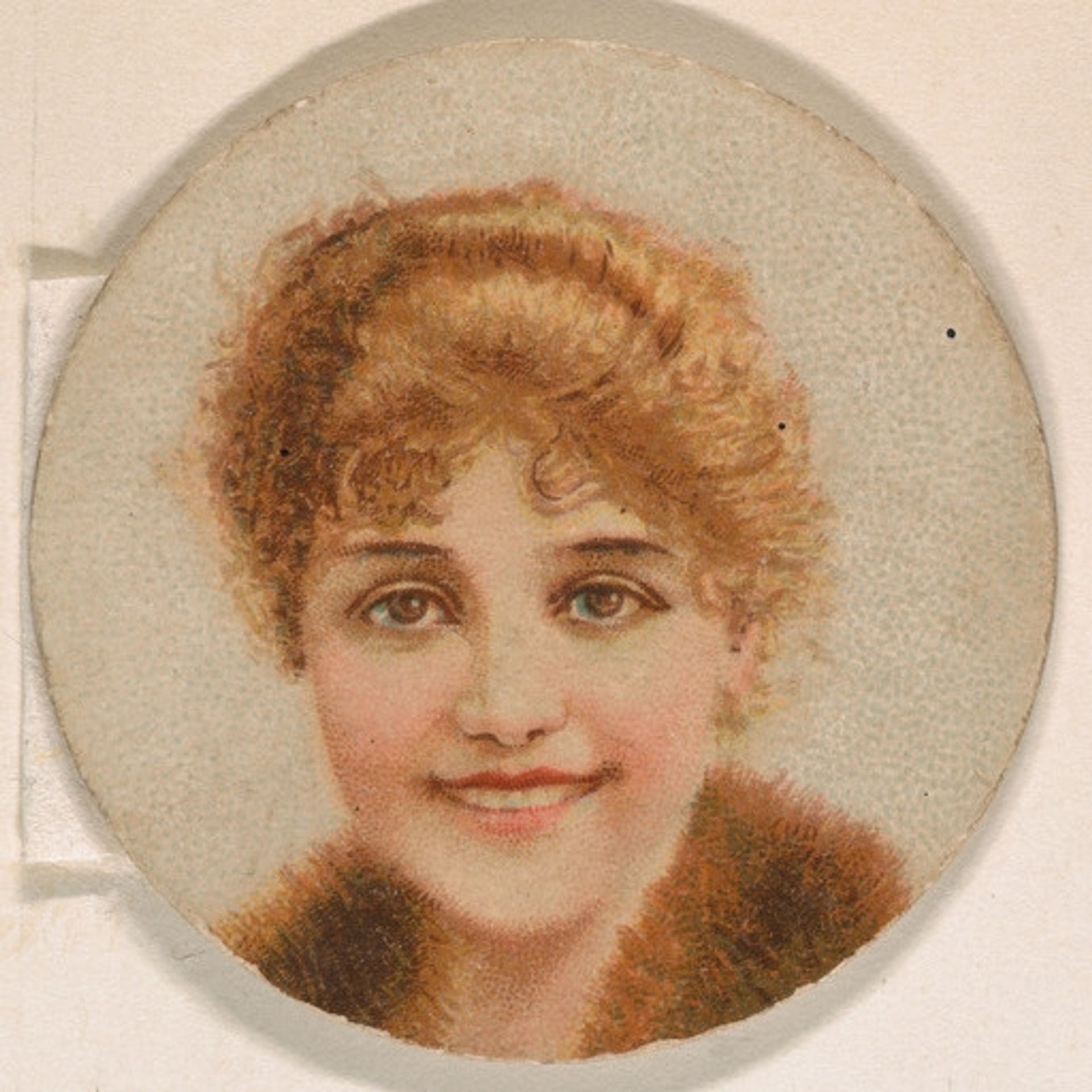 Portrait of woman, from the Novelties series (N228, Type 1) issued by Kinney Bros. by Kinney Brothers Tobacco Company