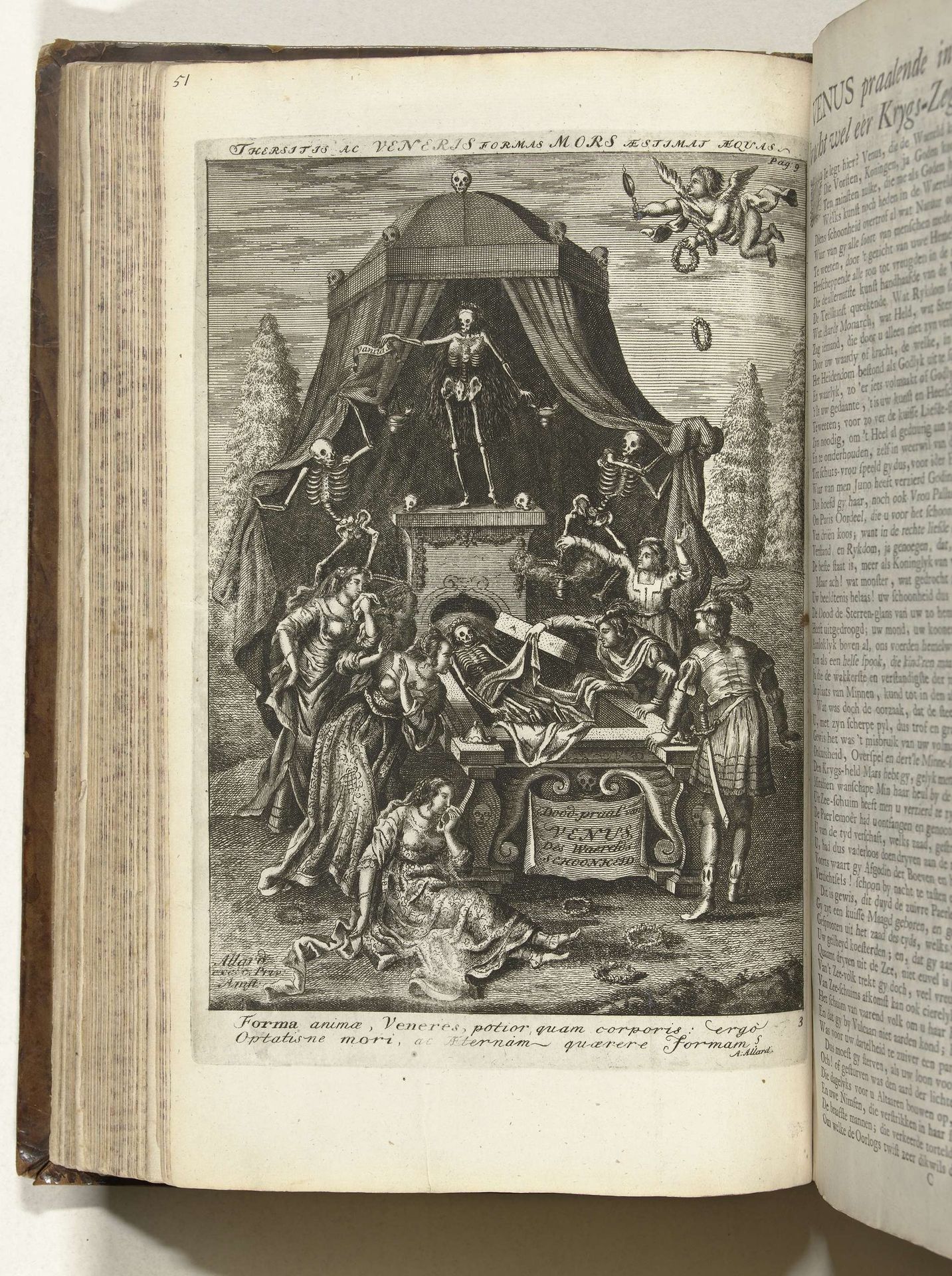 Het geopende graf van Venus, ca. 1707-1708 by Carel Allard