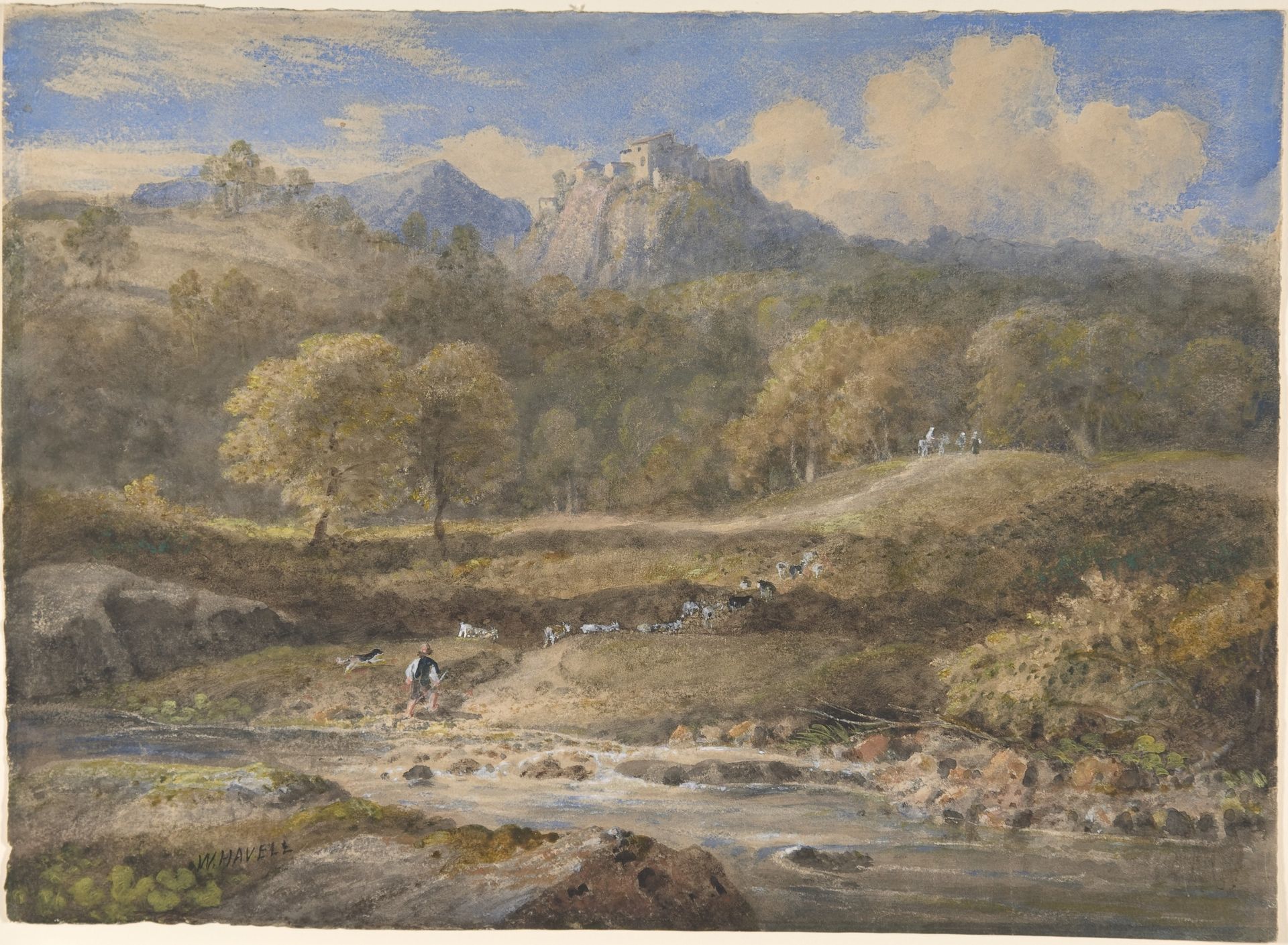 Licenza, near Rome: Horace's Villa by William Havell