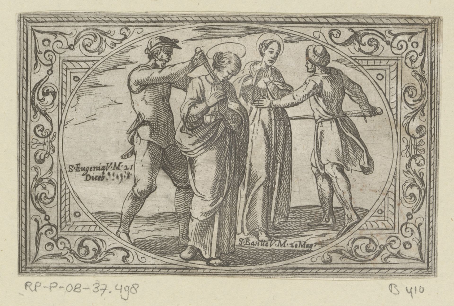 H. Eugenia en H. Basilla by Antonio Tempesta