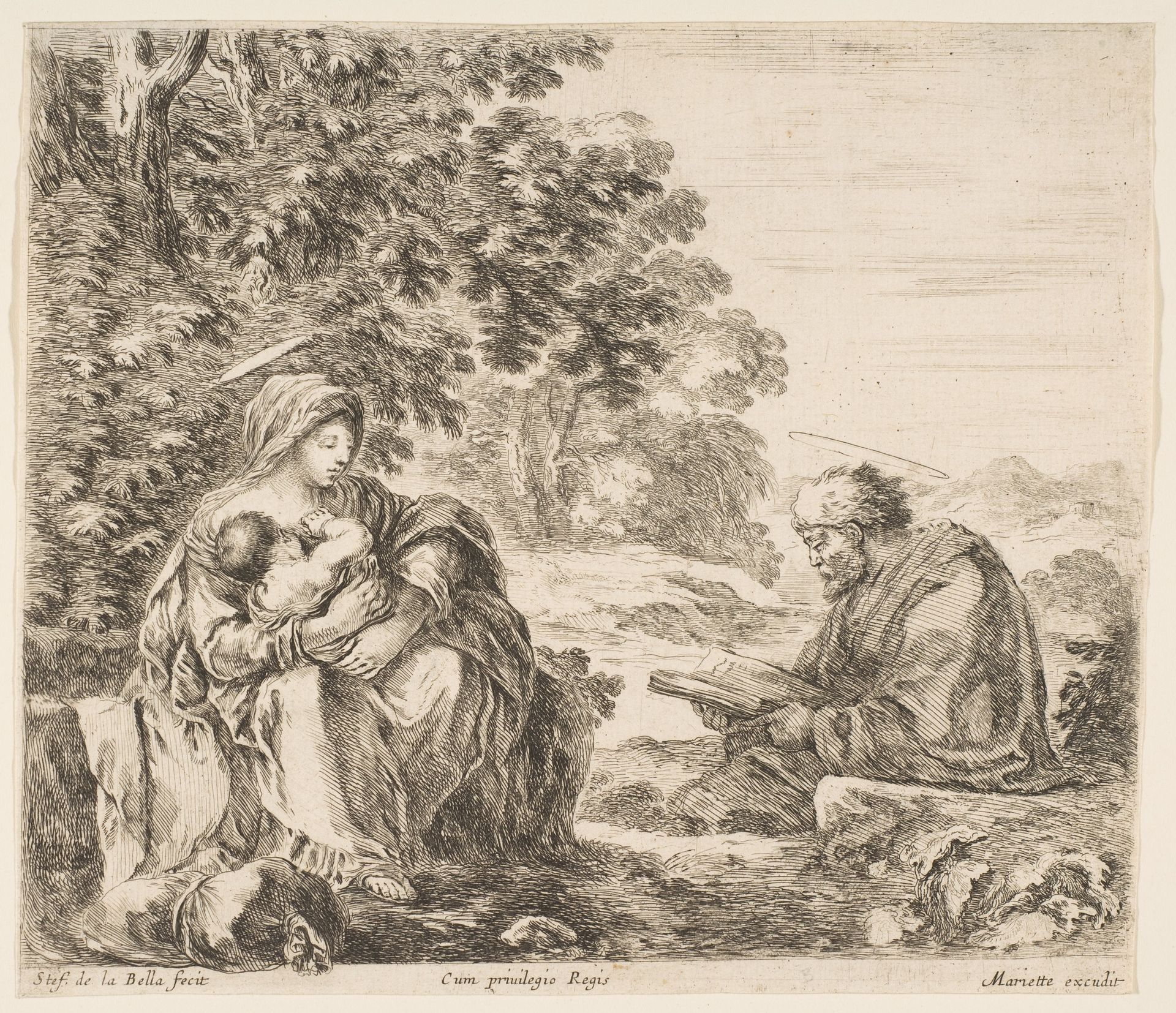 Rest on the Flight into Egypt by Stefano della Bella