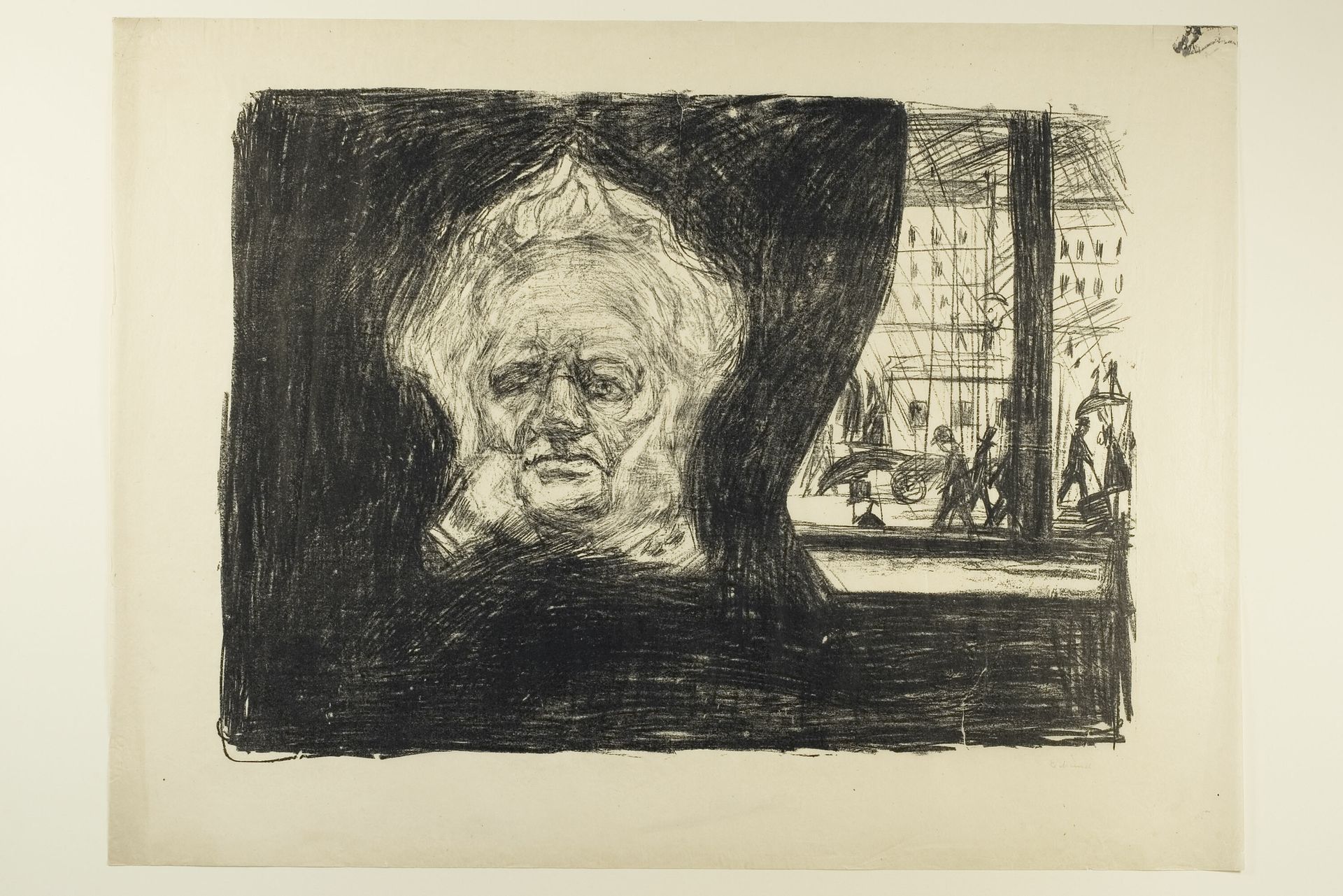 Henrik Ibsen at the Grand Café by Edvard Munch