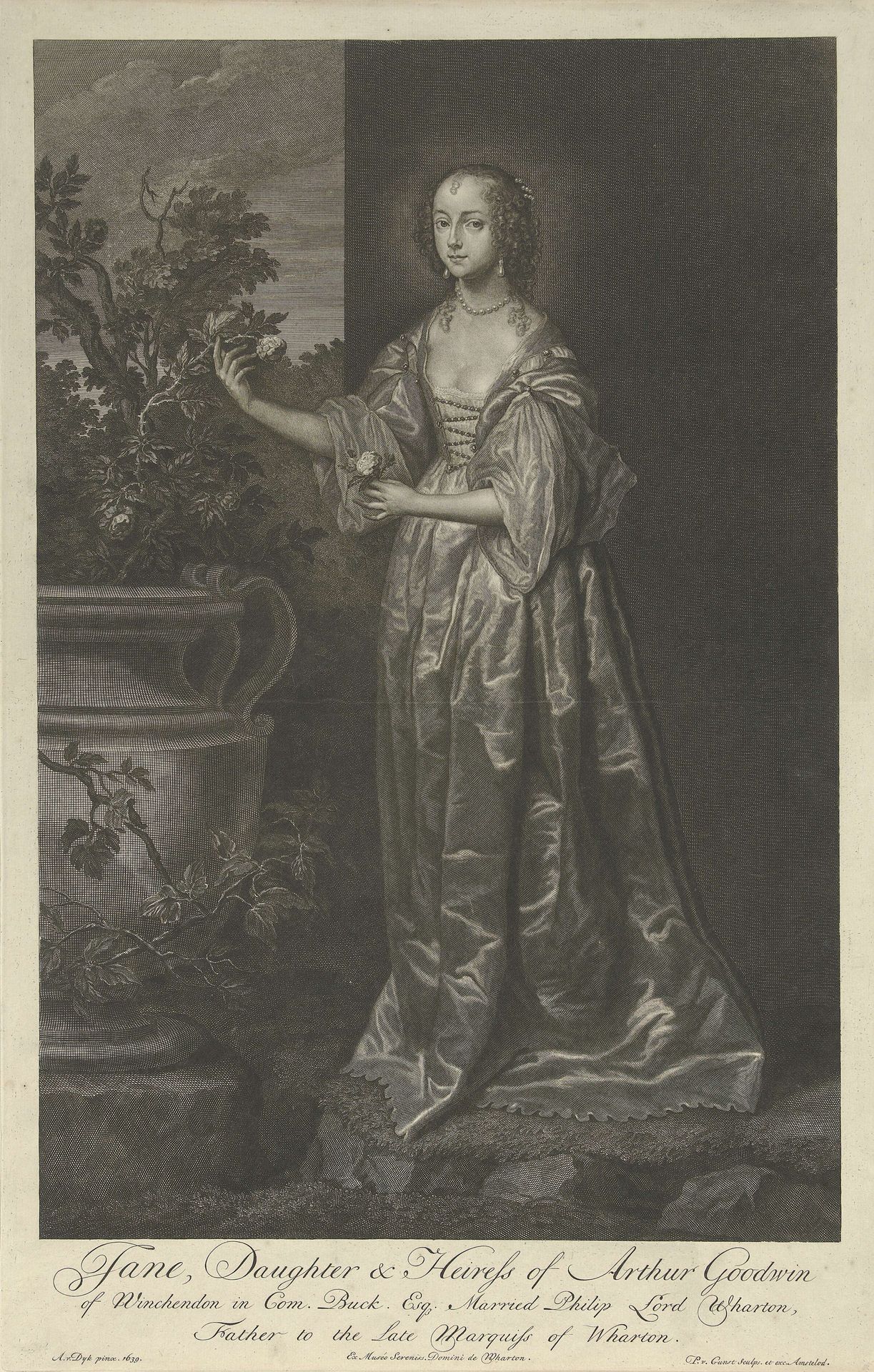 Portret van Jane Goodwin by Pieter van Gunst