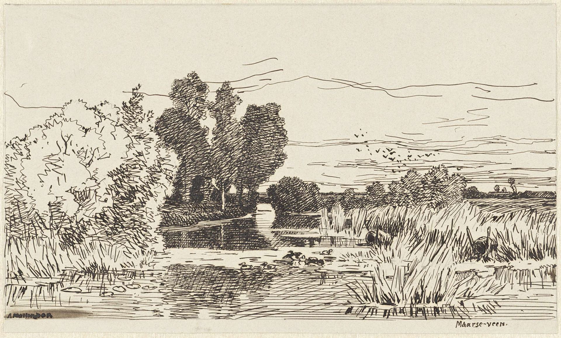 Rivierlandschap Maarseveen by Alexander Mollinger